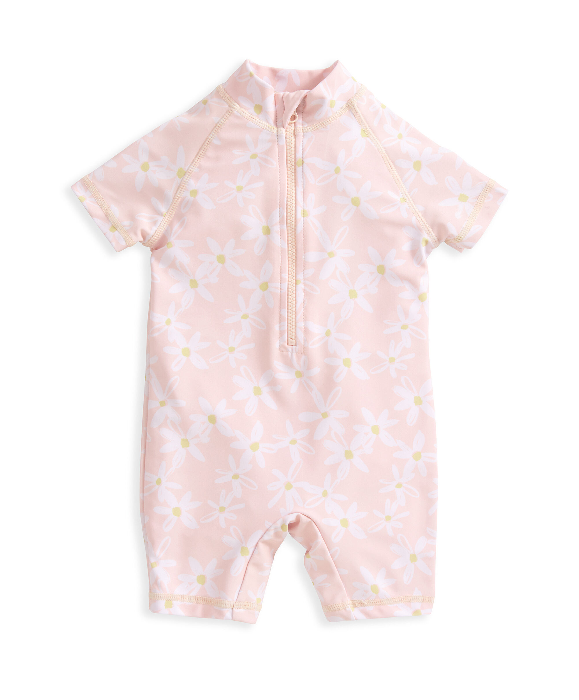 بدلة سباحة بنقشة زهور image number 2