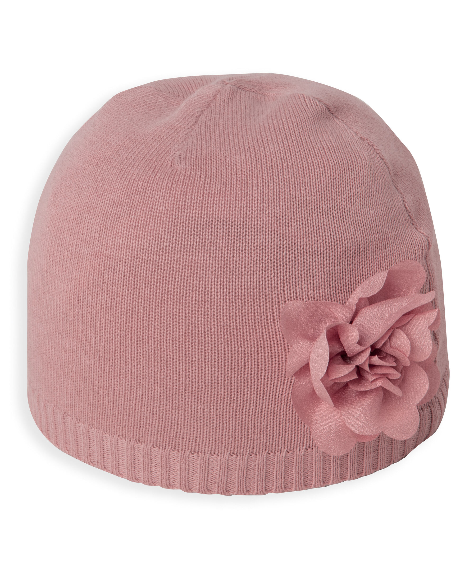 طقم قبعة وجورب بوت منسوج مزين بزهور image number 2