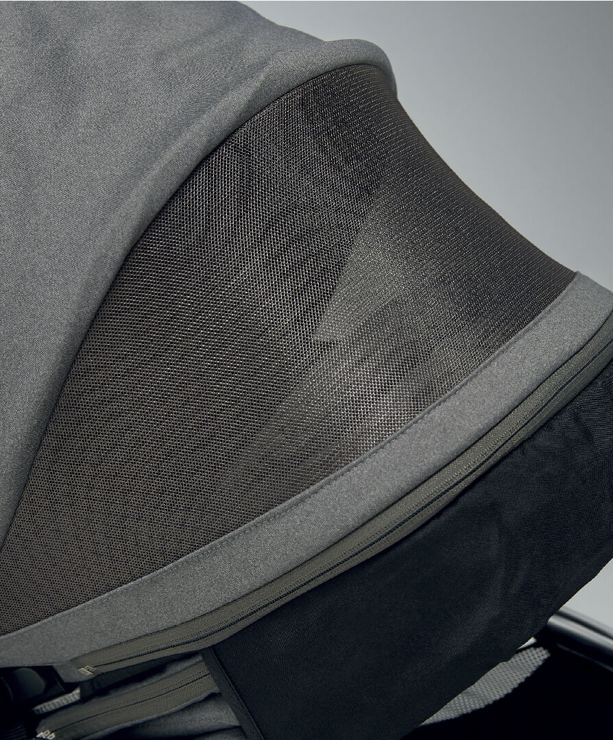 مجموعة مقعد عربة أطفال ايرو لحديثي الولادة - رمادي image number 5