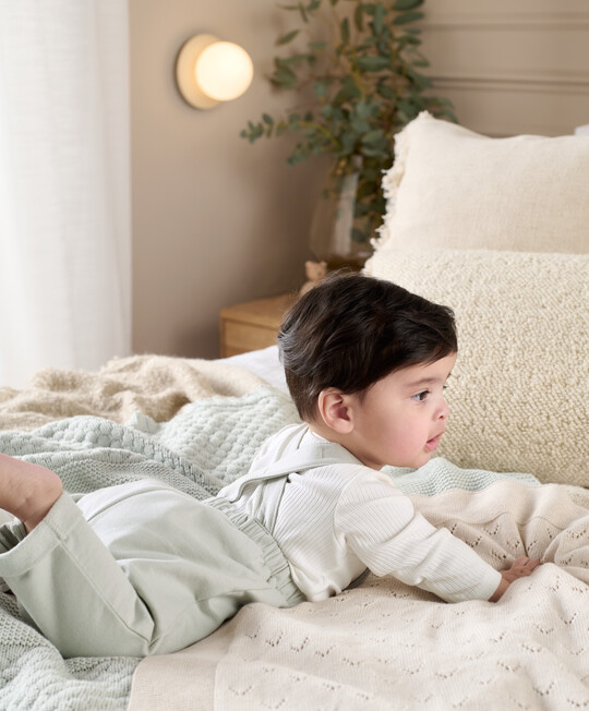 طقم لباس قطعة واحدة ودنغري جيرسيه - أخضر طقم لباس قطعة واحدة ودنغري جيرسيه - أخضر image number 8