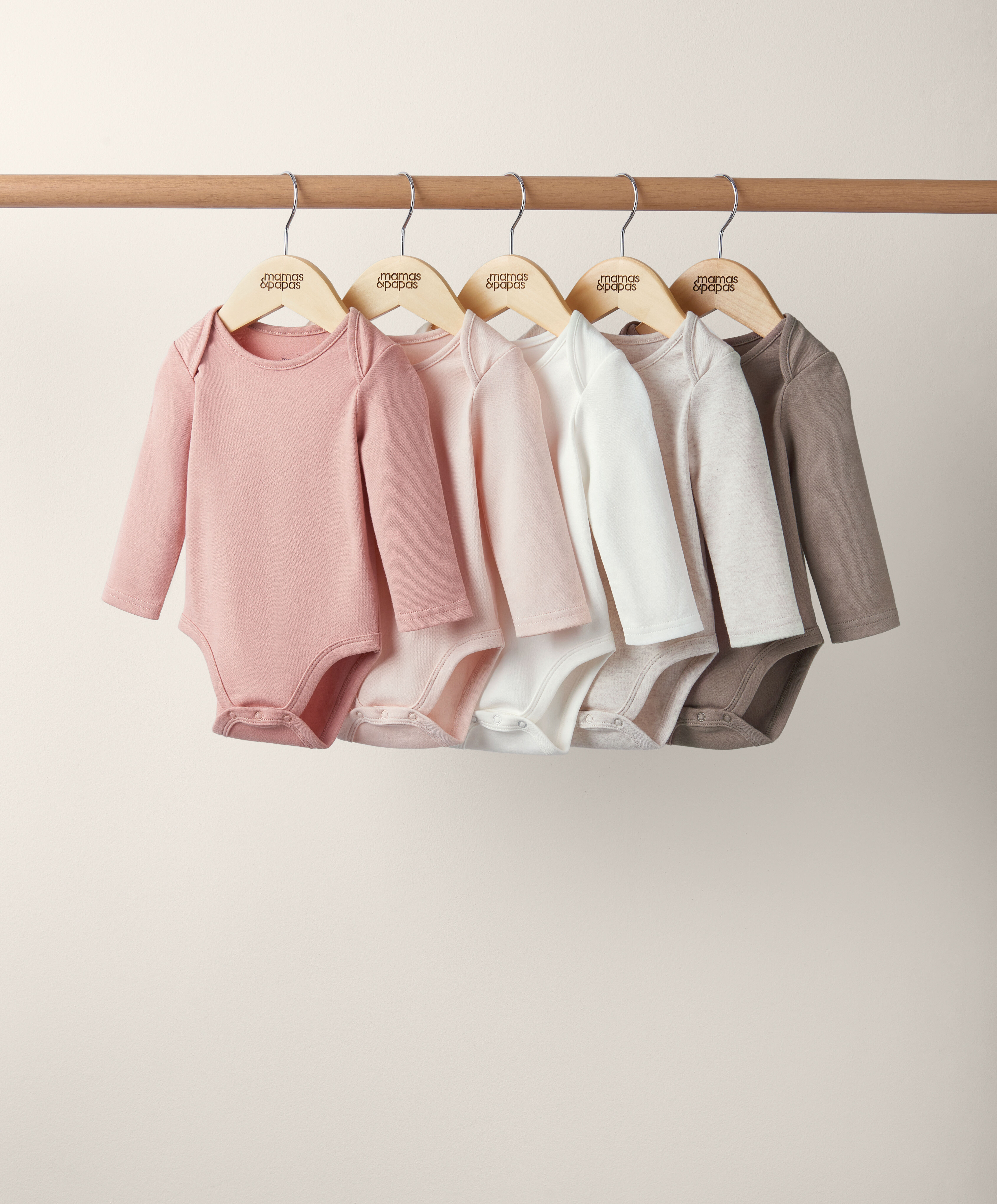 طقم ألبسة قطعة واحدة بأكمام طويلة - 5 قطع image number 3