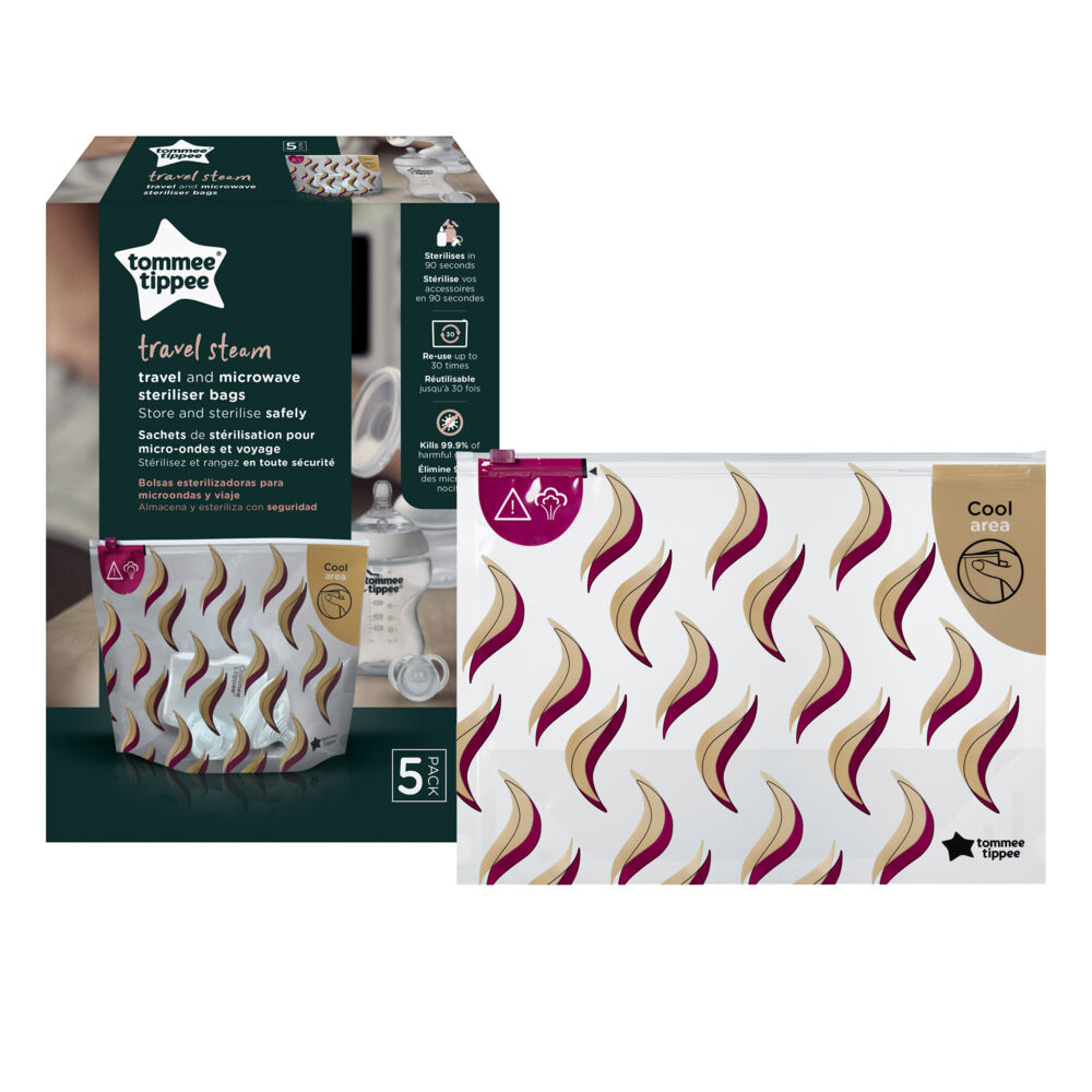 حقيبة التعقيم للسفر ميد فور مي من تومي تيببي، 5 قطع image number 1