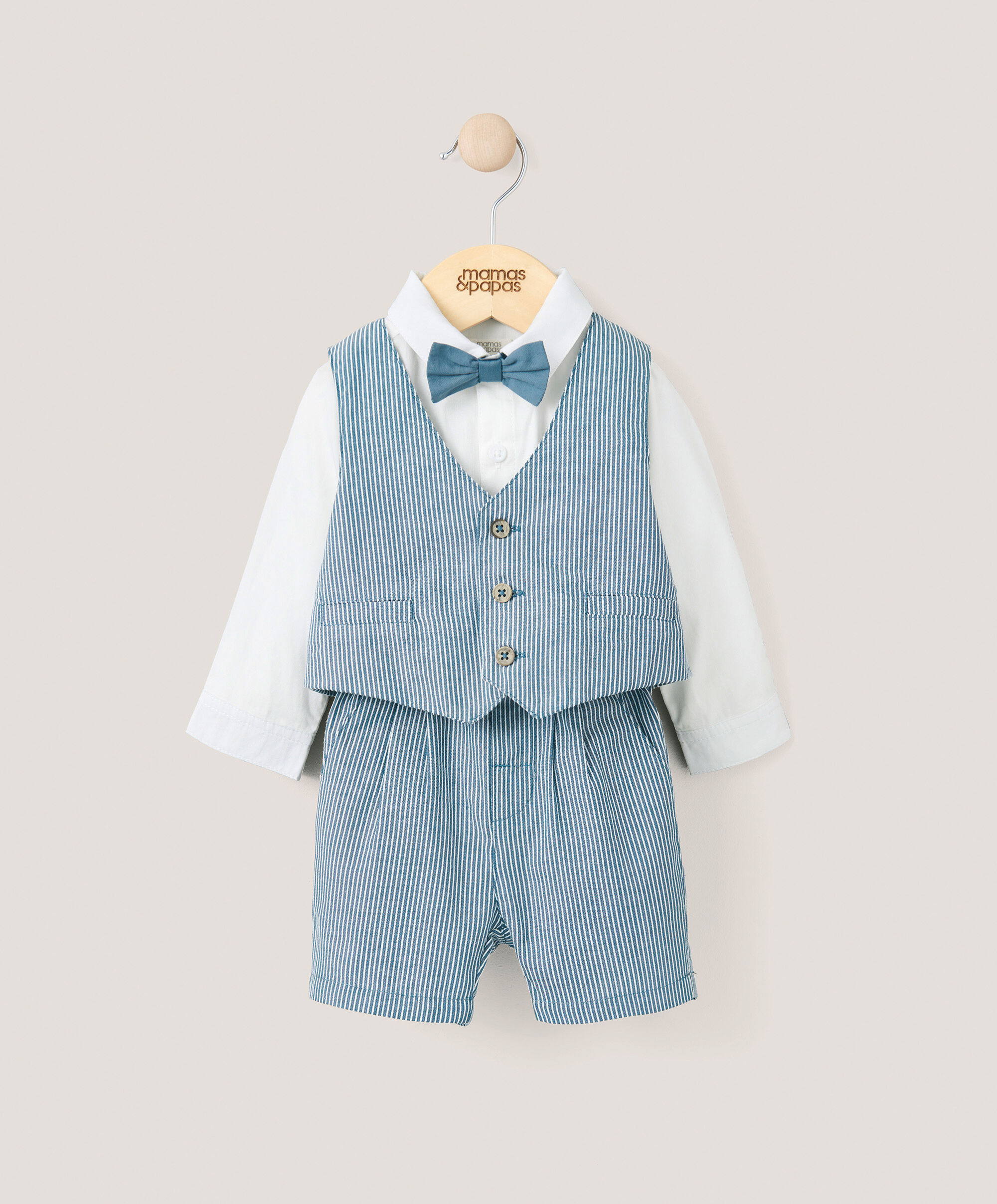 طقم بدلة أزرق - 4 قطع image number 1