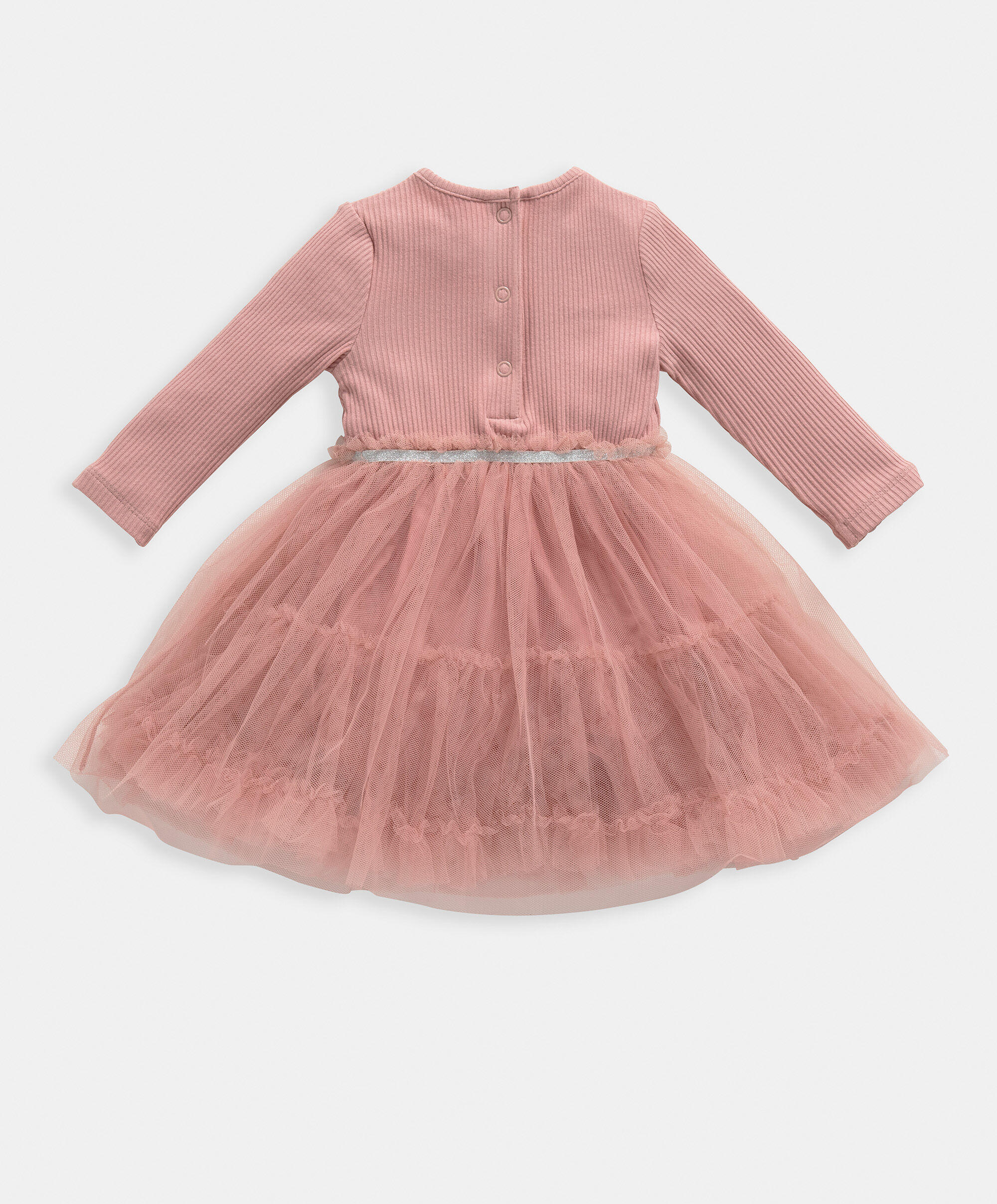 فستان بتصميم ملفوف - وردي image number 2