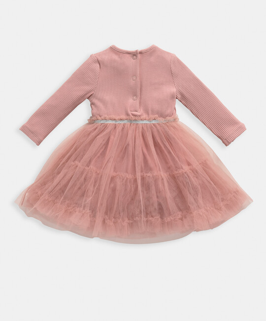 فستان بتصميم ملفوف - وردي فستان بتصميم ملفوف - وردي image number 2