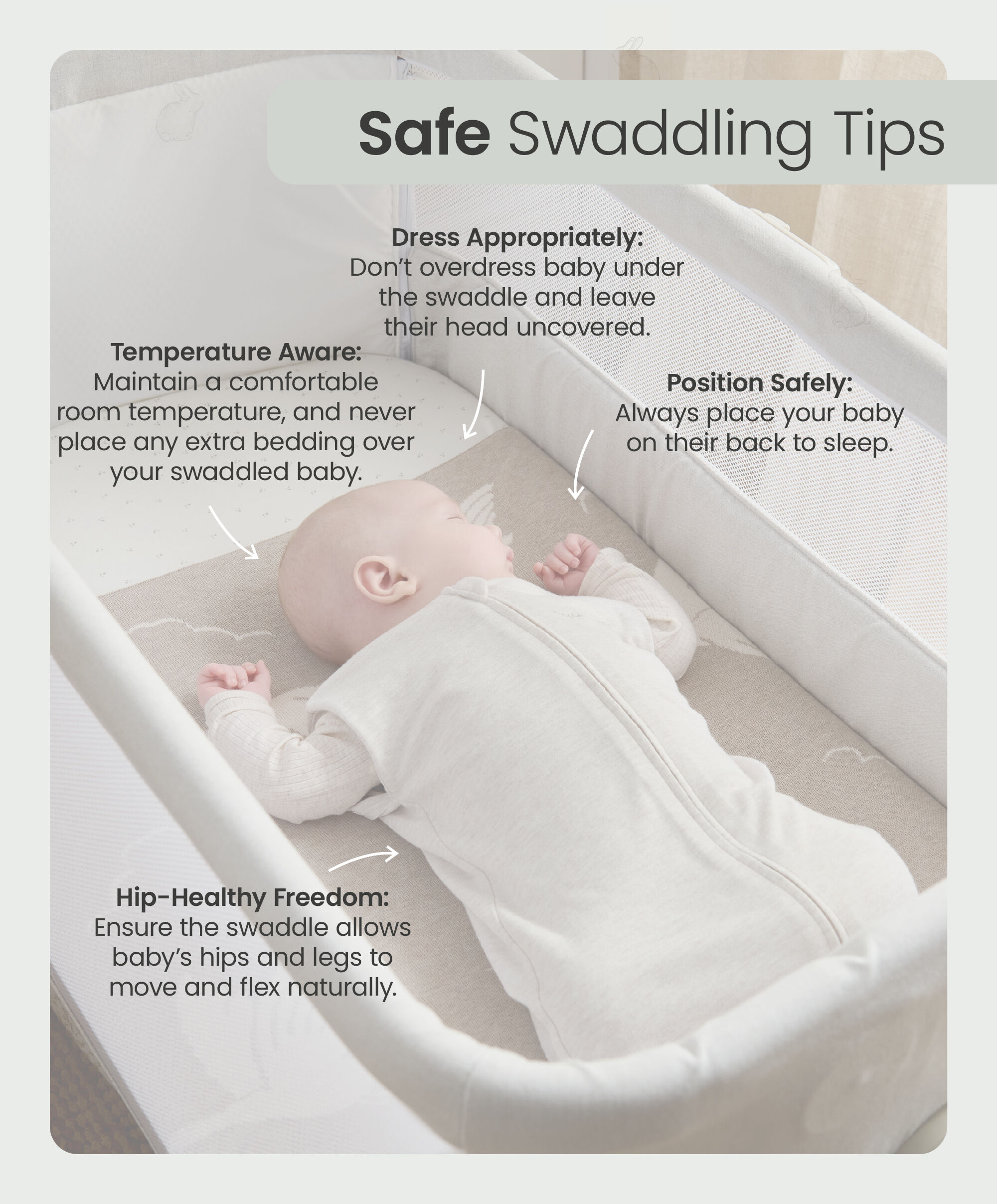 كيس نوم للرضع بمعدل دفء 1.0 باللون سيج image number 7