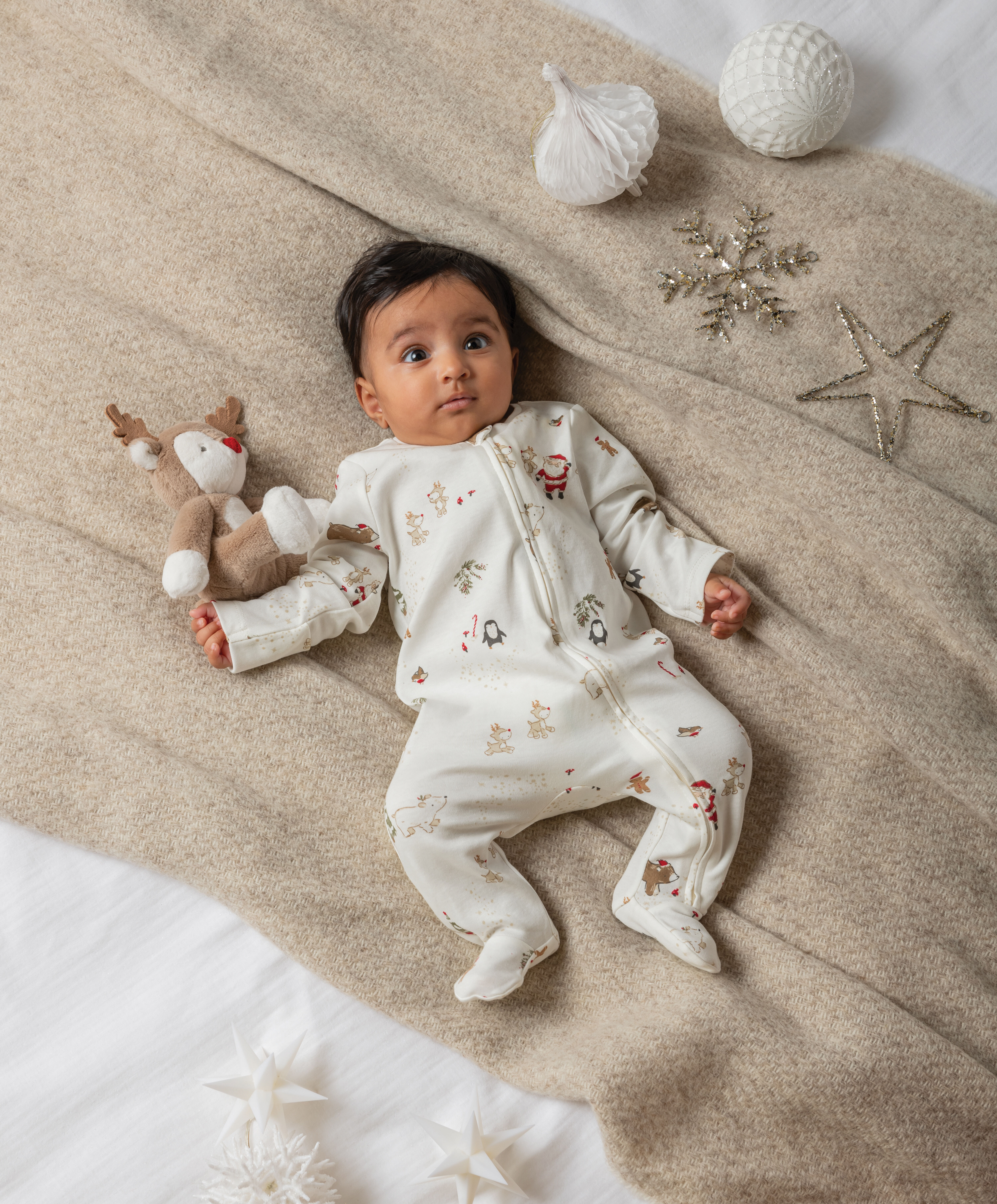 بيجاما قطعة واحدة بنقشة كريسماس image number 6