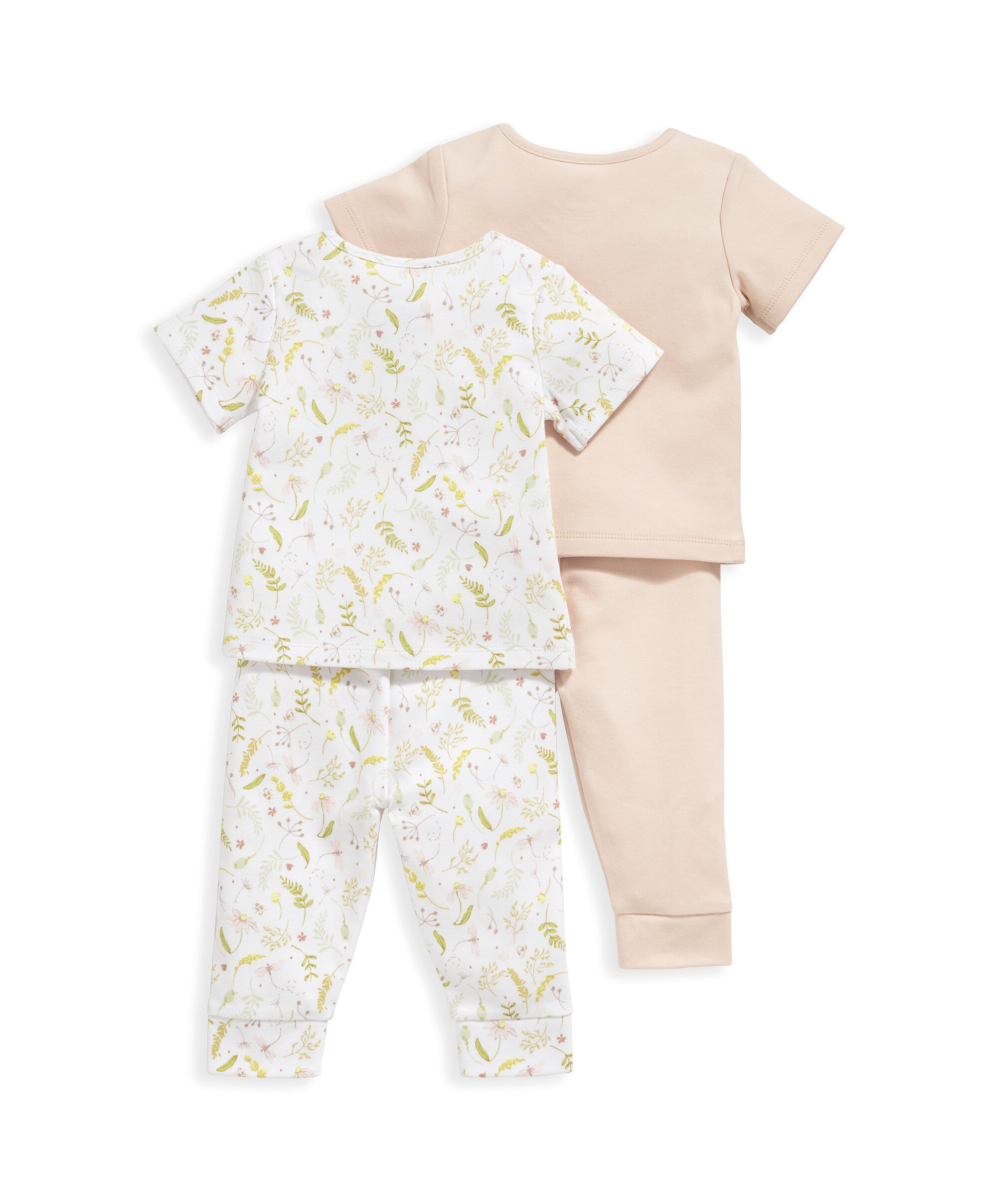 طقم بيجاما بشورت ونقشة زهور - قطعتان image number 3