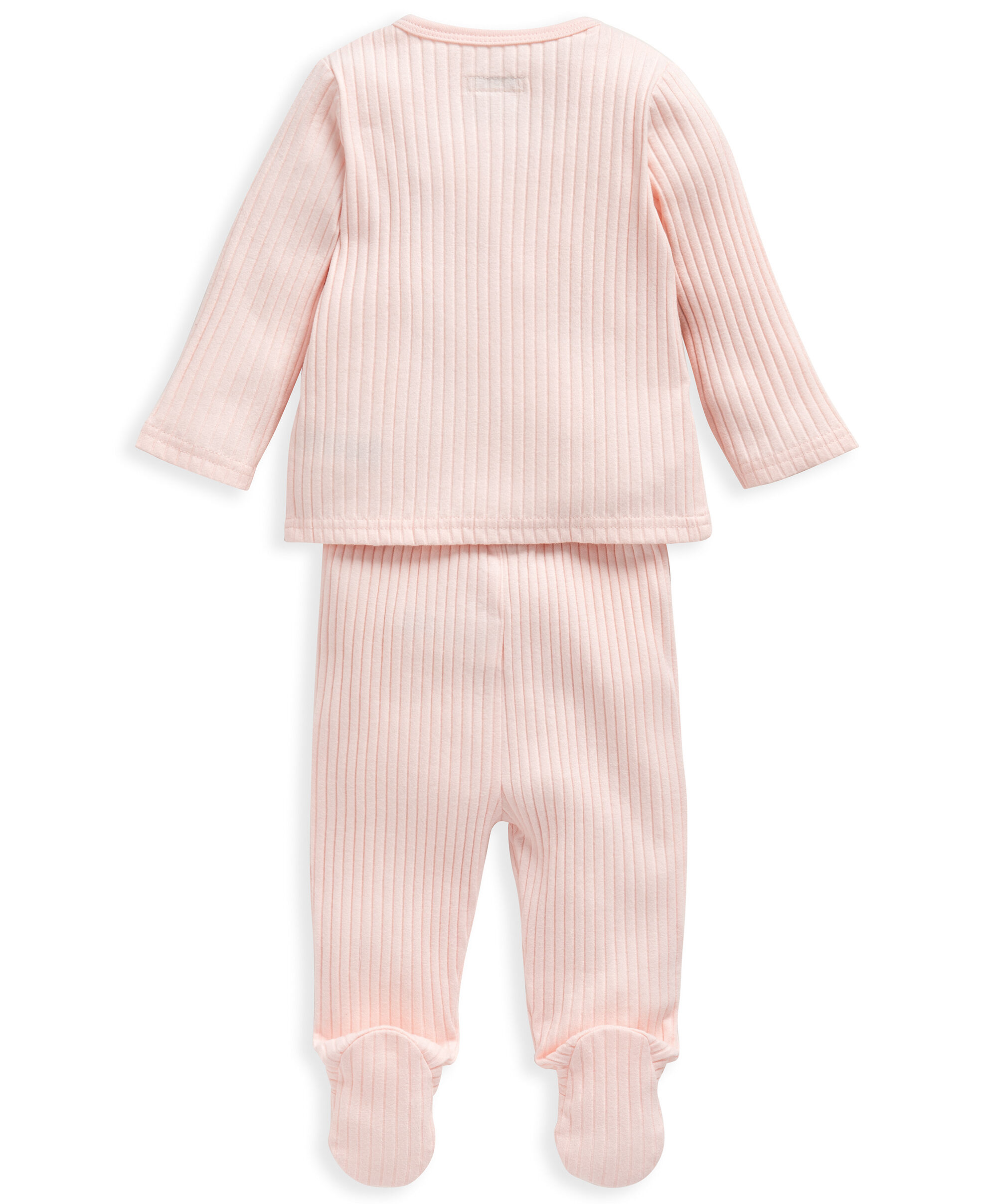 طقم مضلع بتصميم ملفوف بلون وردي - قطعتان image number 2