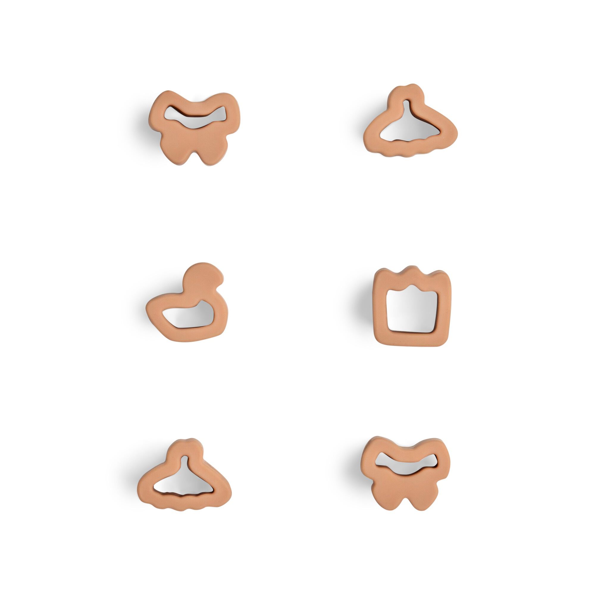 مجموعة قاطعات فاكهة بتصميم راقصة باليه - 6 قطع image number 1