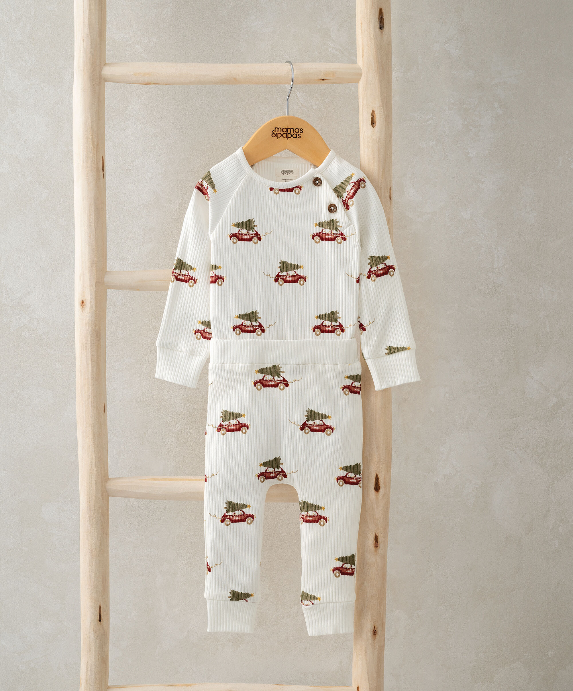 طقم لباس قطعة واحدة ولغينغز سيارة الكريسماس image number 1