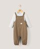 2PC WOVEN DUNGAREE SET image number 1