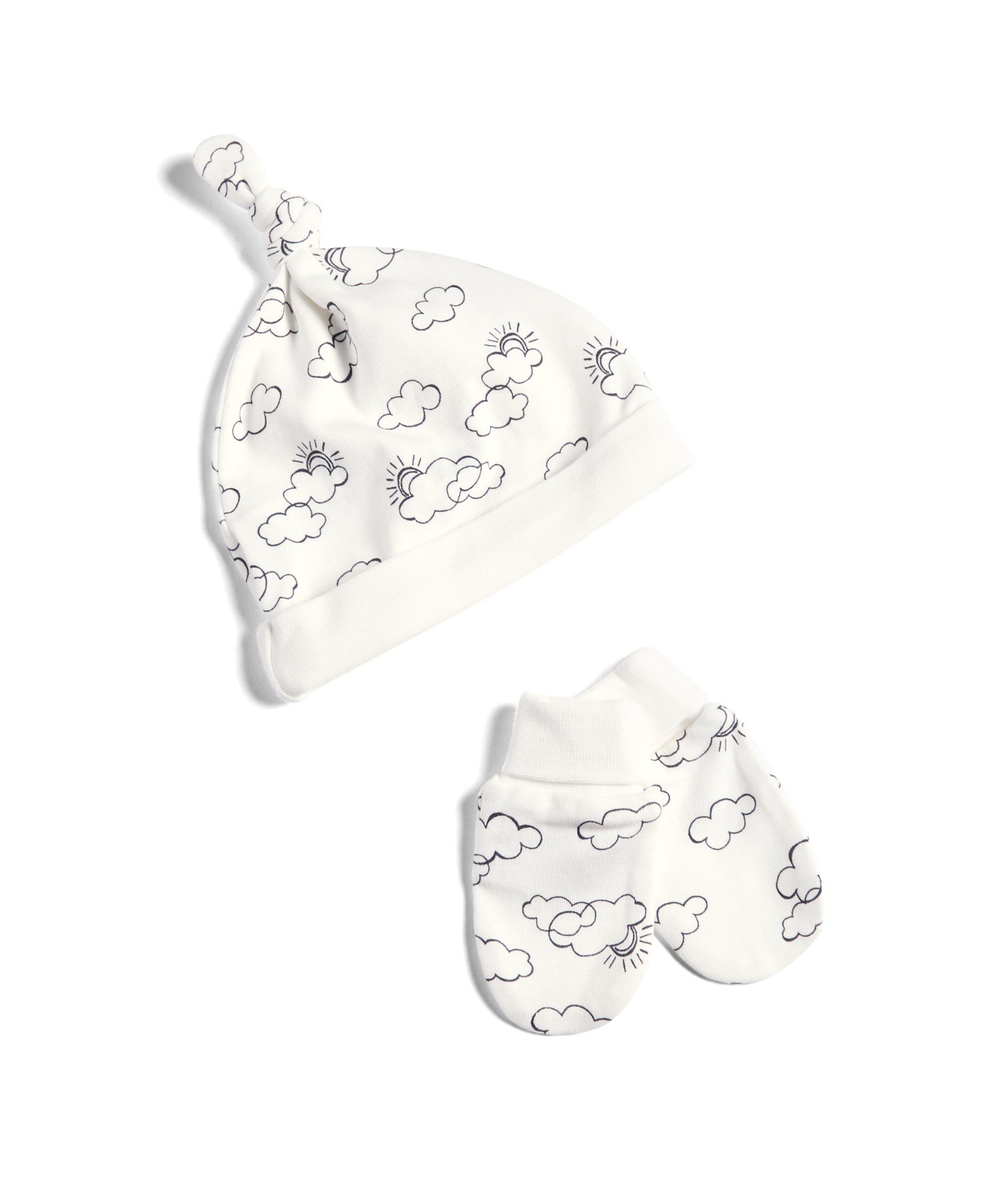 طقم باللونين الأبيض والأسود - 6 قطع image number 4