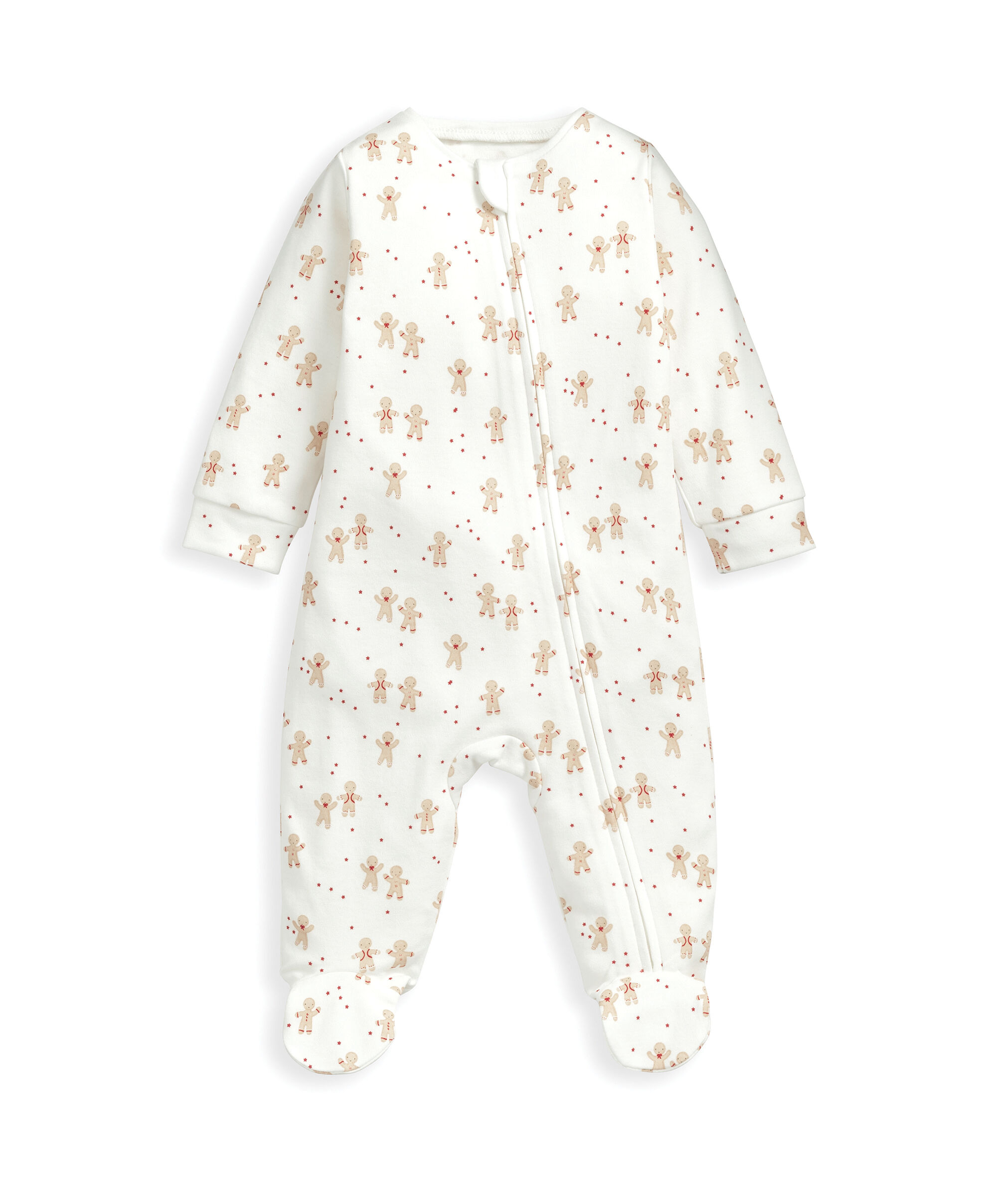 لباس الكل في واحد كريسماس بسحّاب وطبعة كعكة الزنجبيل image number 2