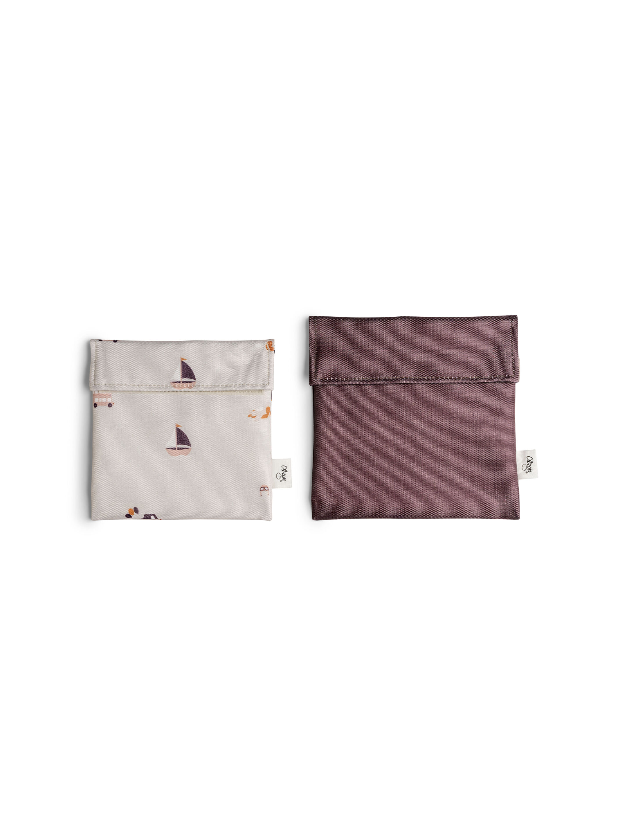 مجموعة أكياس سندويتشات قابلة لإعادة الاستخدام بنقشة مركبات من سيترون - قطعتان image number 2