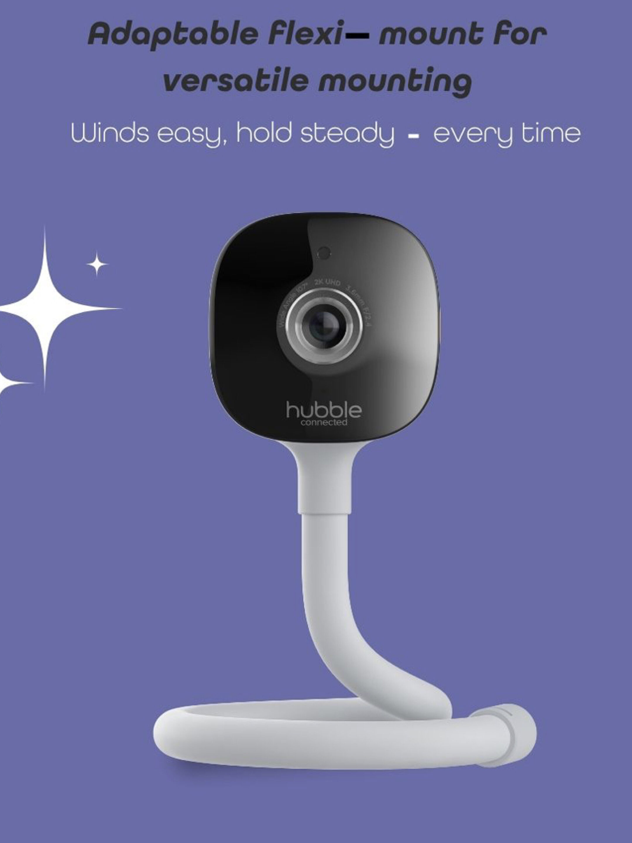 Hubble AI Go Baby Cam 5.0&rdquo; Connected Video Baby Monitor - White image number 5
