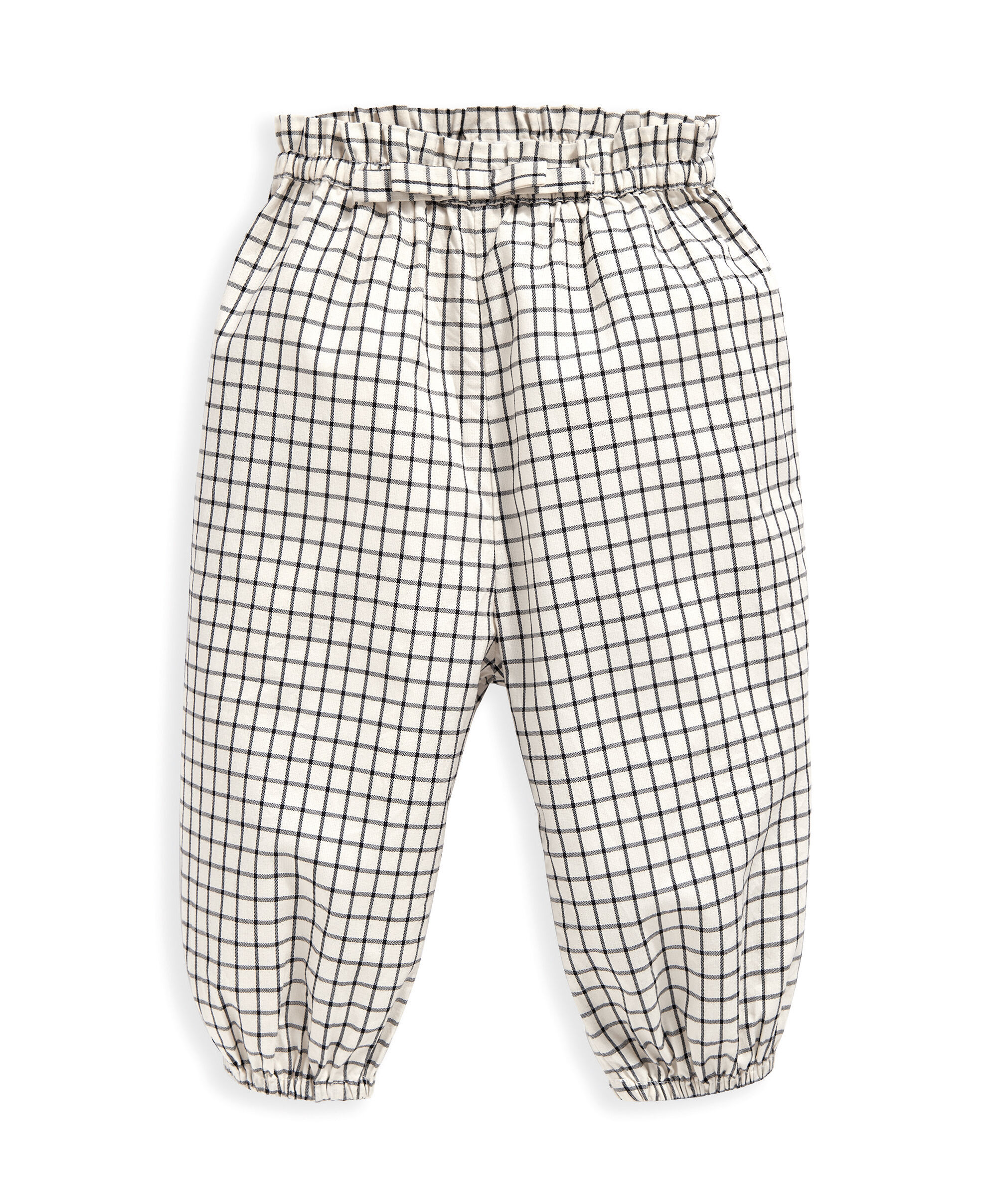 بنطال بنقشة مربعات image number 2