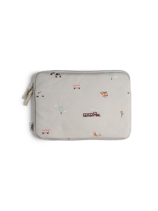 حافظة ايباد بسحاب بنقشة مركبات من سيترون حافظة ايباد بسحاب بنقشة مركبات من سيترون image number 1