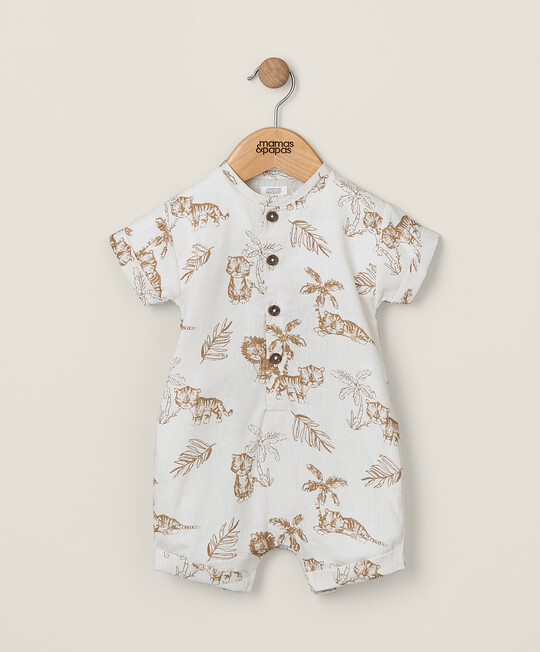 رومبر كتان بنقشة غابة رومبر كتان بنقشة غابة image number 1