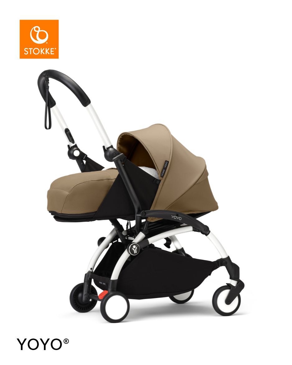 Stokke YOYO3 White Frame with 0+ Newborn Pack Toffee image number 2