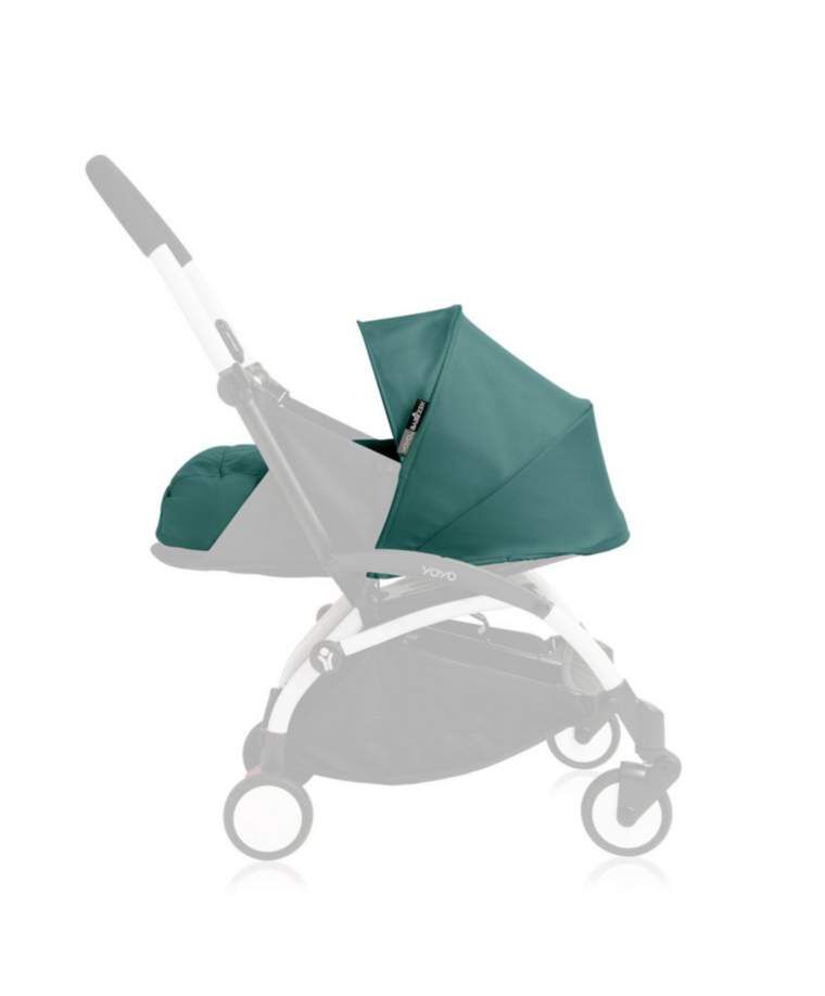 مجموعة مقعد عربة أطفال يويو لحديثي الولادة - أزرق فاتح image number 3
