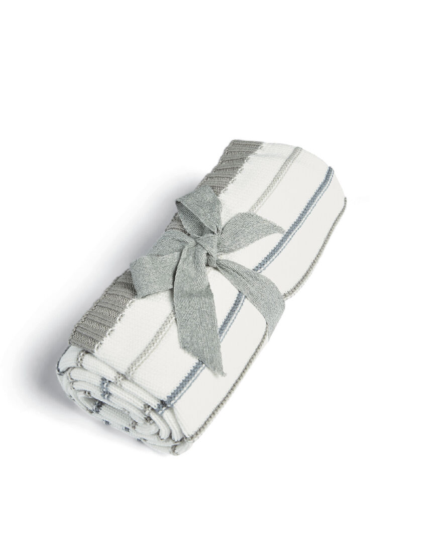 بطانية منسوجة - خطوط زرقاء image number 2