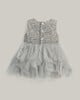 Liberty Print Waterfall Tulle Dress Cream image number 3