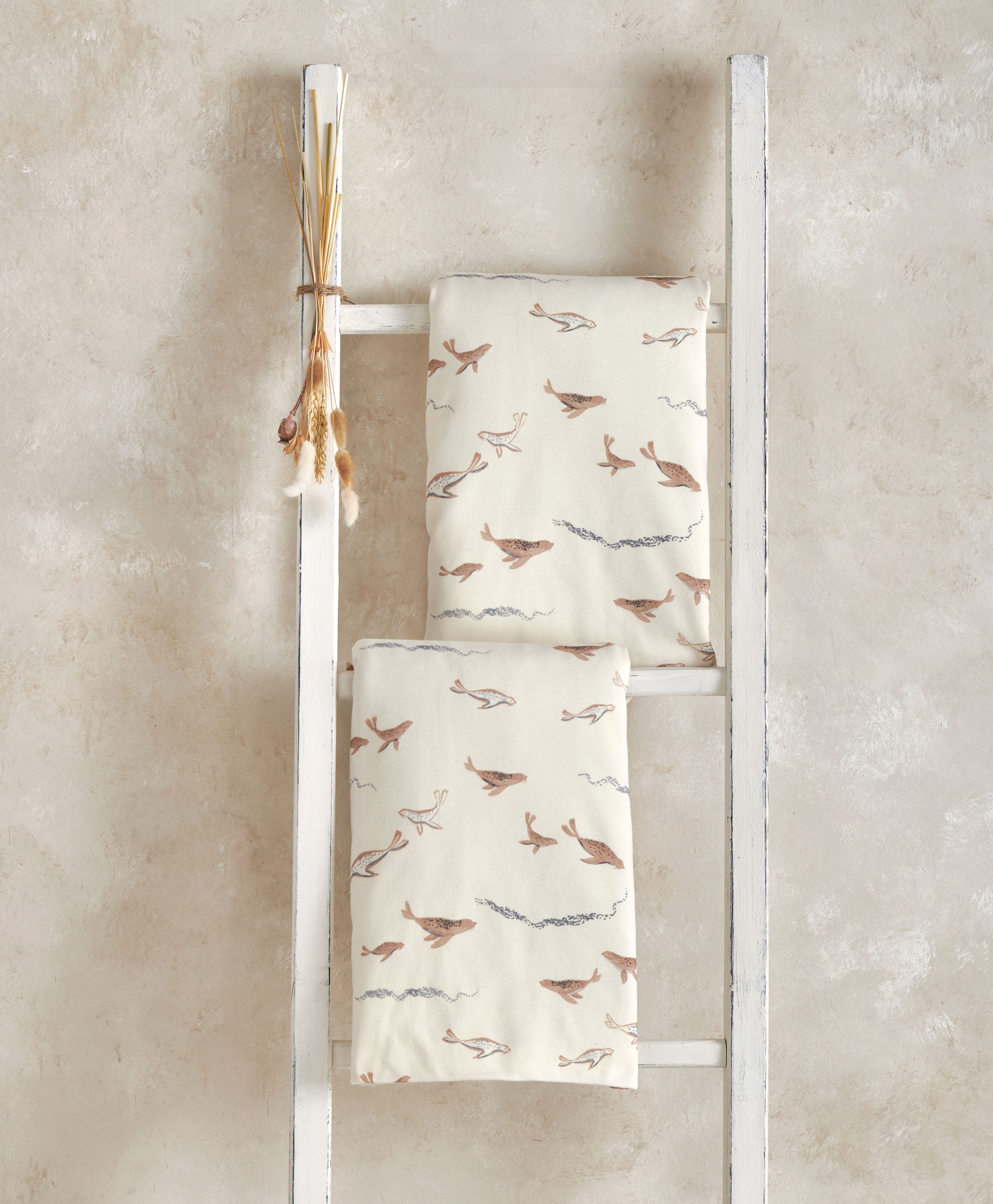 طقم شرشف سرير/مهد بحواف مطاطية - سيلز، قطعتان image number 1