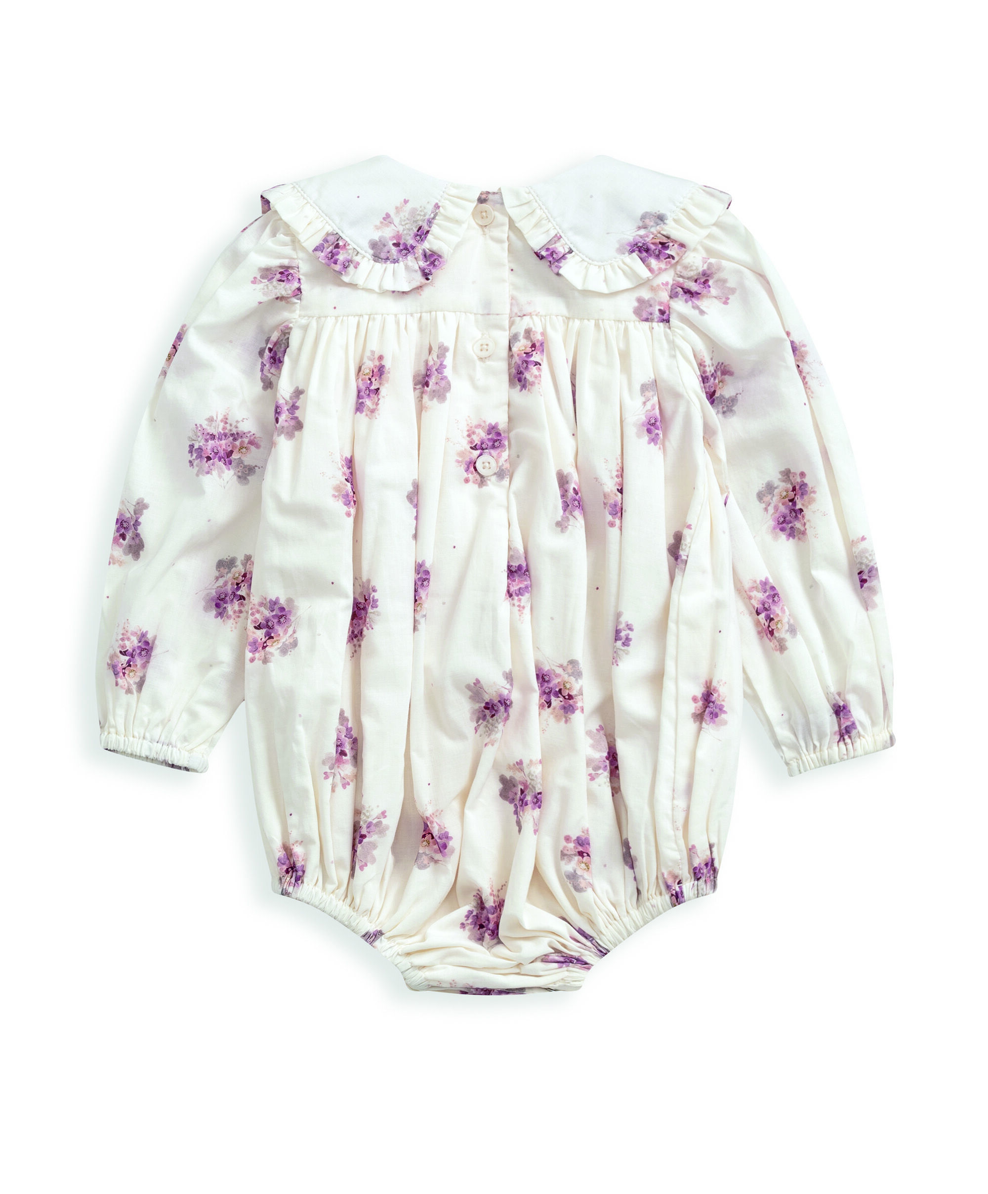 رومبر بياقة ونقشة زهور image number 3