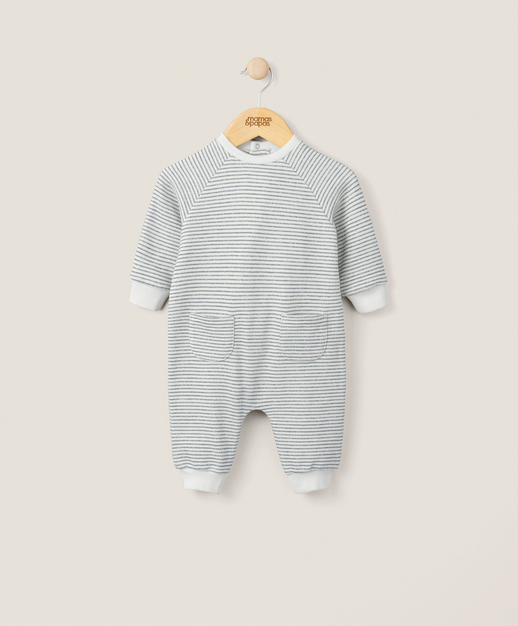 رومبر مخطط بقصة واسعة - أزرق image number 1