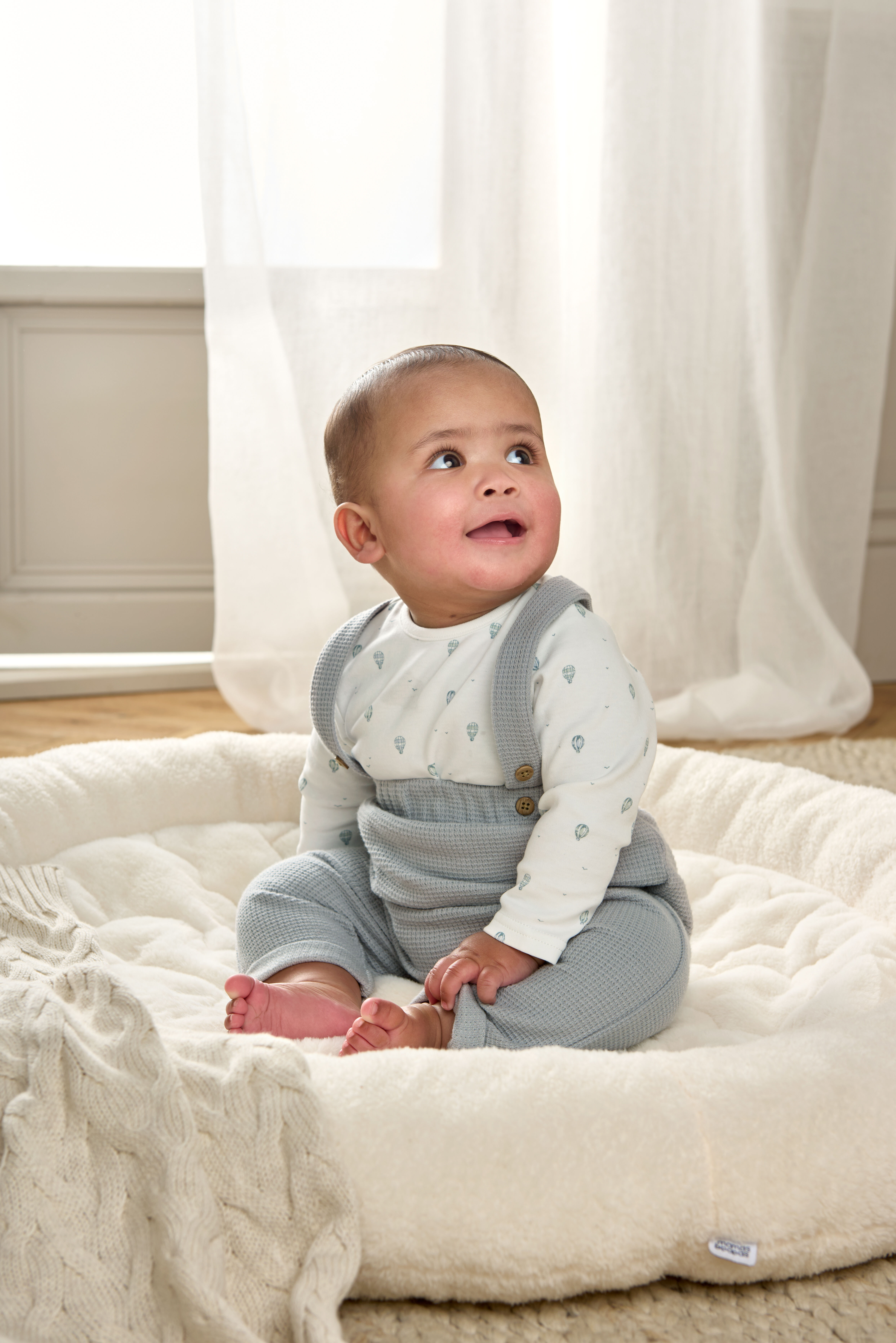 طقم دنغري بلون أزرق - قطعتان image number 7