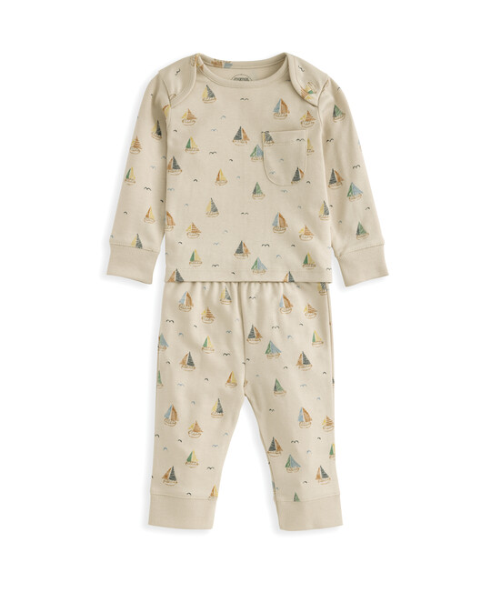 بيجاما بنقشة بحرية بيجاما بنقشة بحرية image number 2