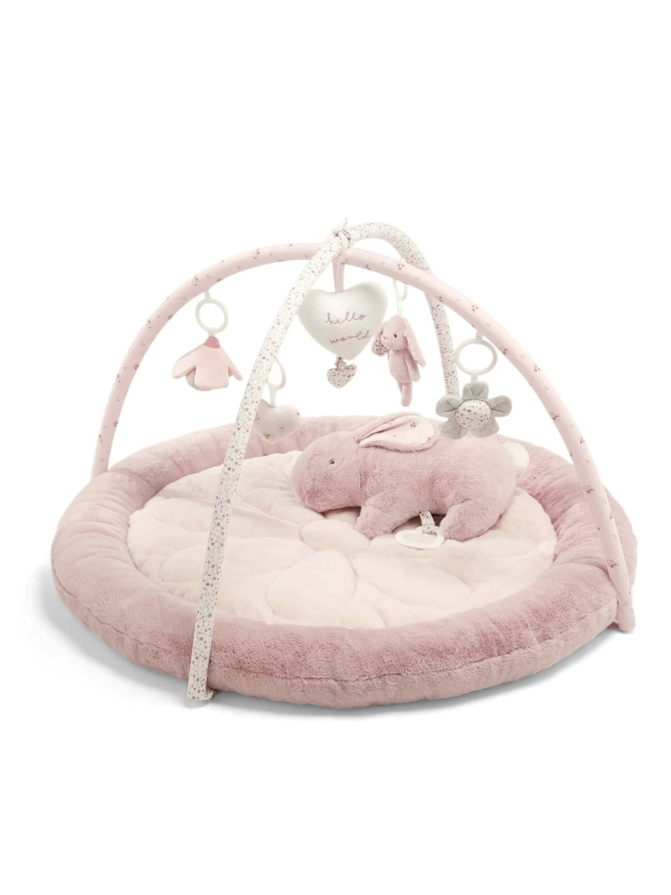 مجموعة مفرش لعب ويلكم تو ذا وورلد بتصميم أرنب وردي - 3 قطع image number 2