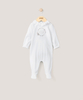 بيجاما قطعة واحدة بتطريز Welcome To The World - أبيض بيجاما قطعة واحدة بتطريز Welcome To The World - أبيض image number 1
