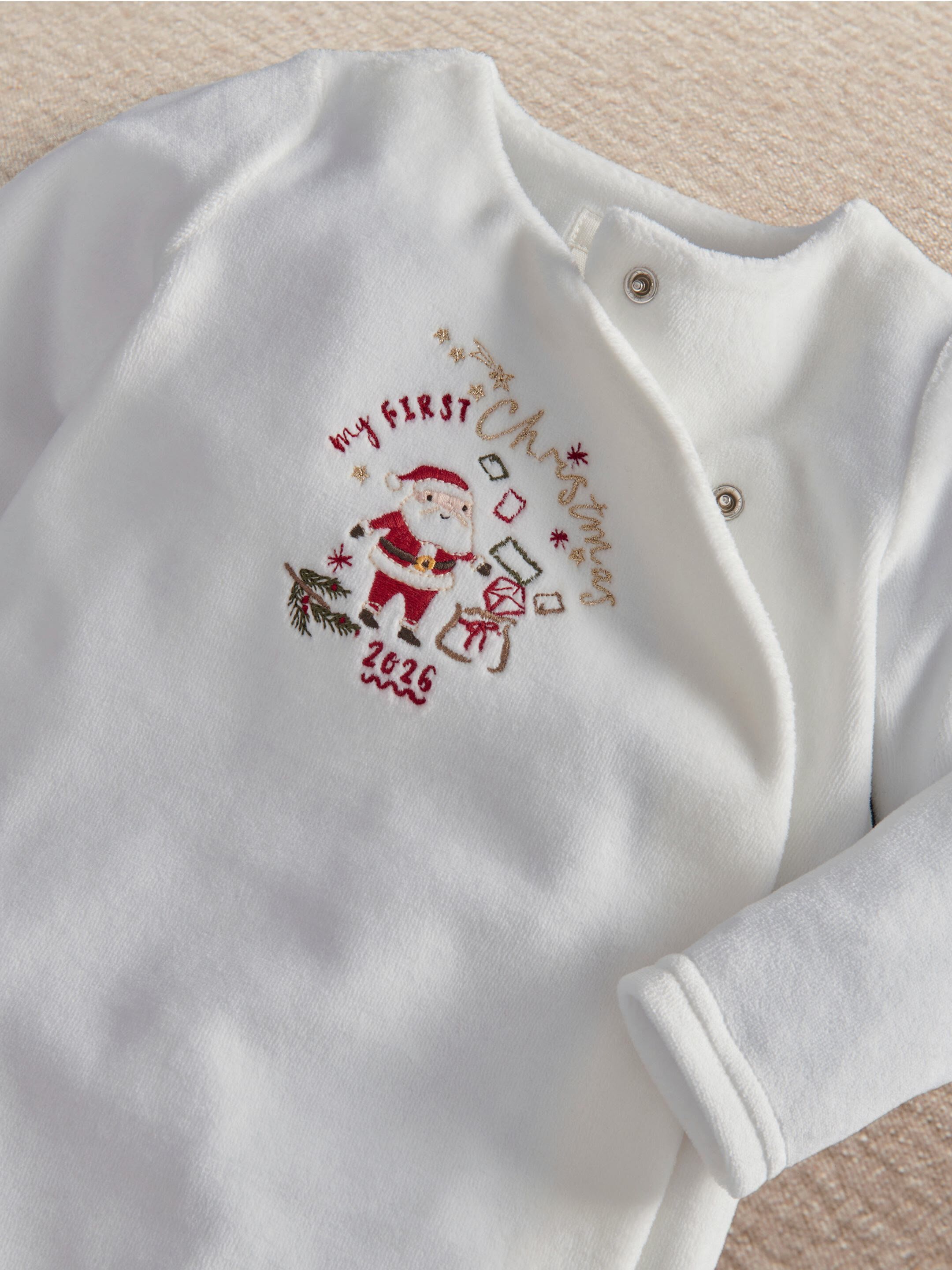 1st Christmas Velour All-in-One image number 5