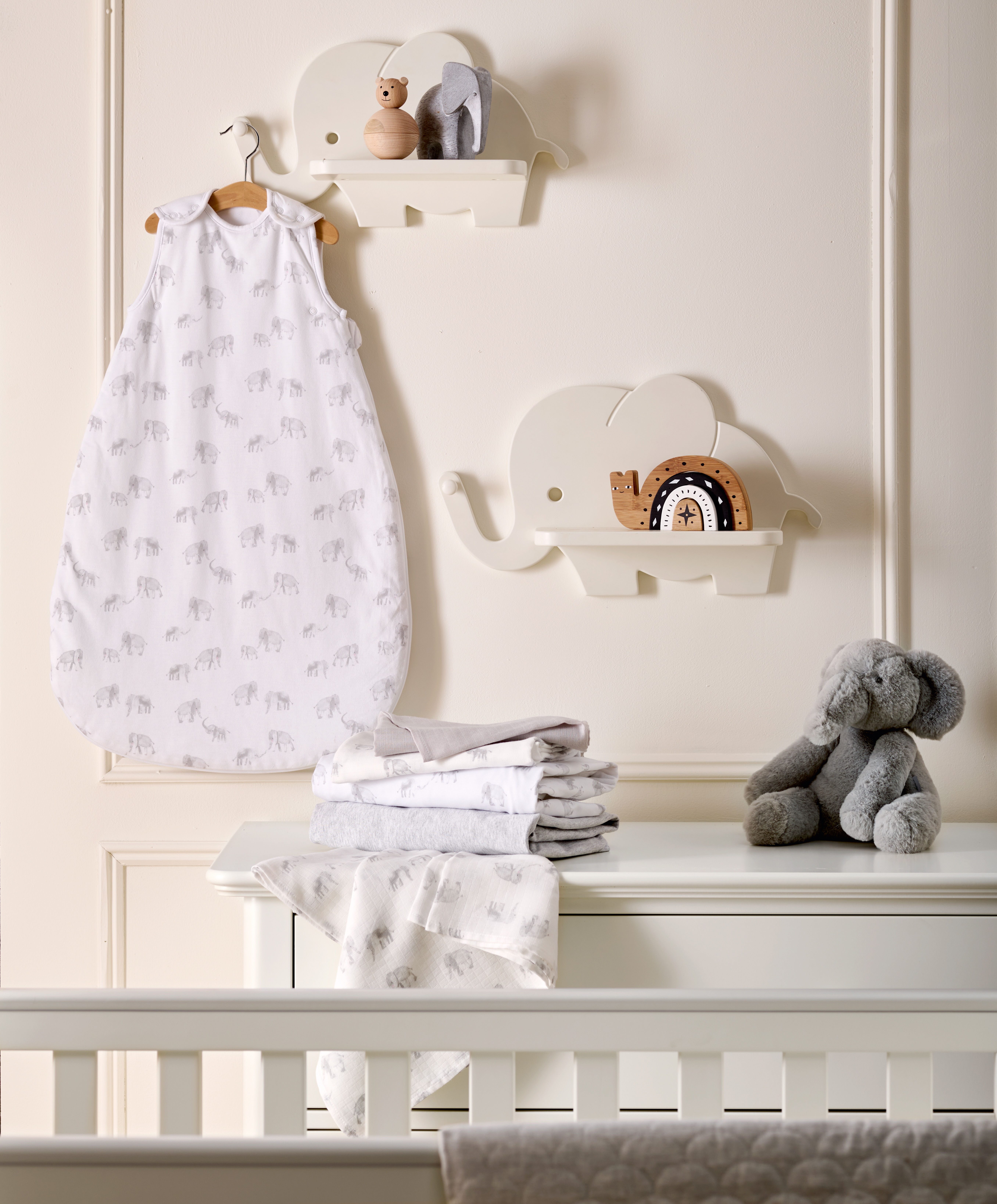 كيس نوم دريم بود للأطفال منذ الولادة حتى 6 شهور بنقشة فيل - معدل دفء 2.5 image number 4