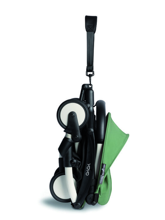 عربة أطفال بيبي زن يويو2 بهيكل أبيض ومجموعة مقعد عربة لعمر 6 شهور فأكثر أخضر فاتح image number 4