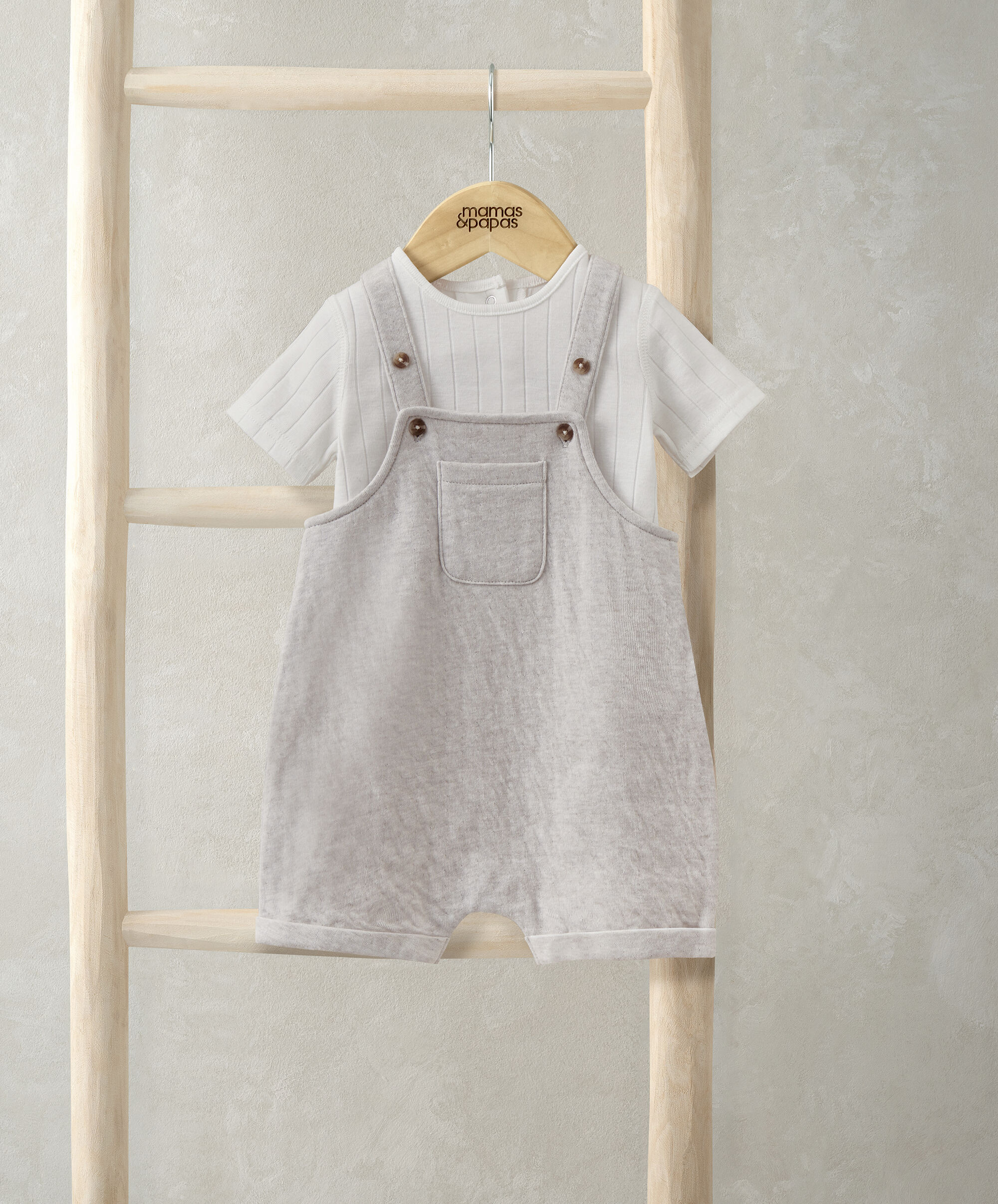 طقم دنغري قصير وبودي سوت، قطعتين