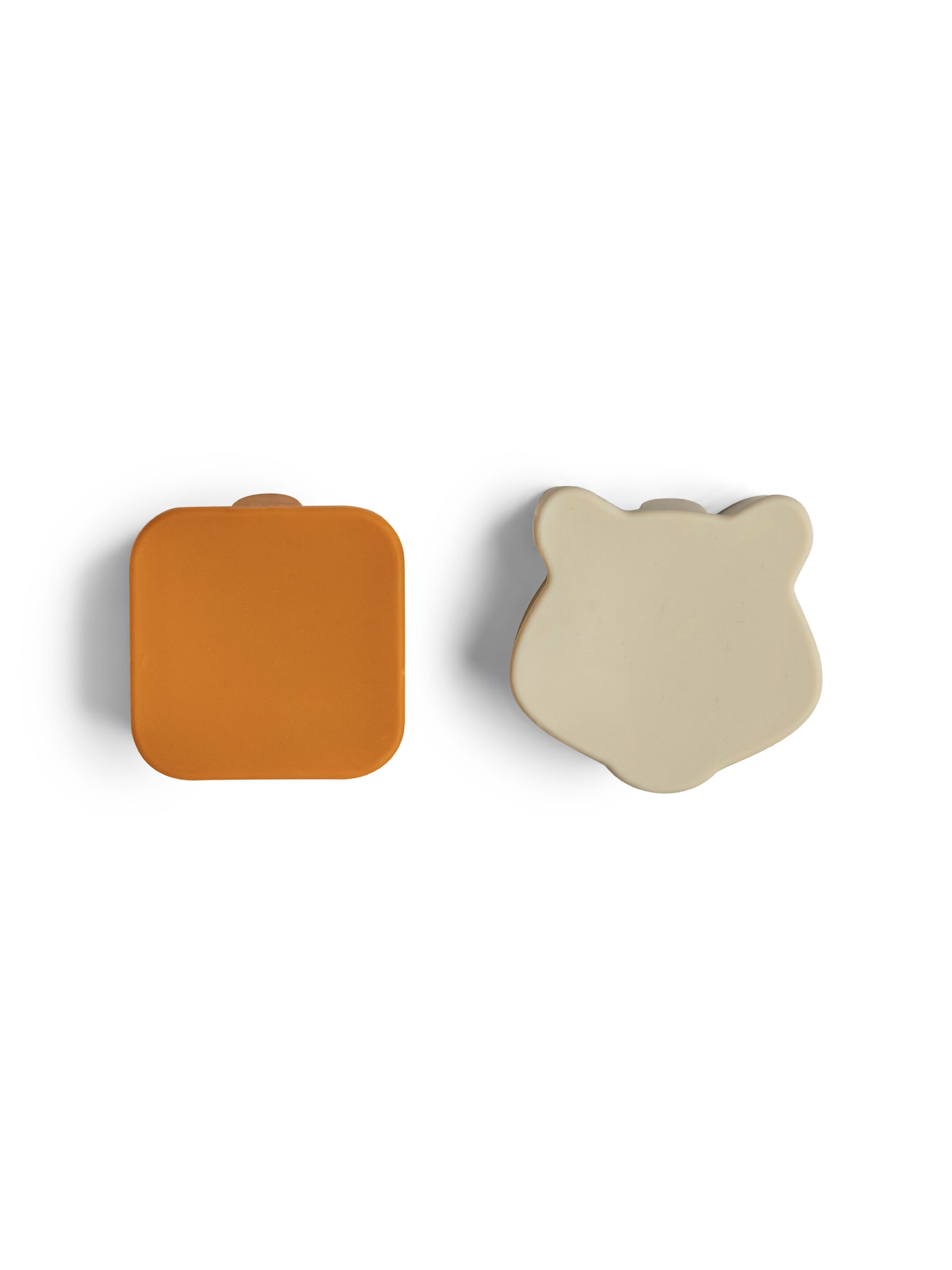 طقم منظمات صندوق غداء سيليكون من سيترون - 4 قطع بلون كراميل/أخضر/رمادي image number 5