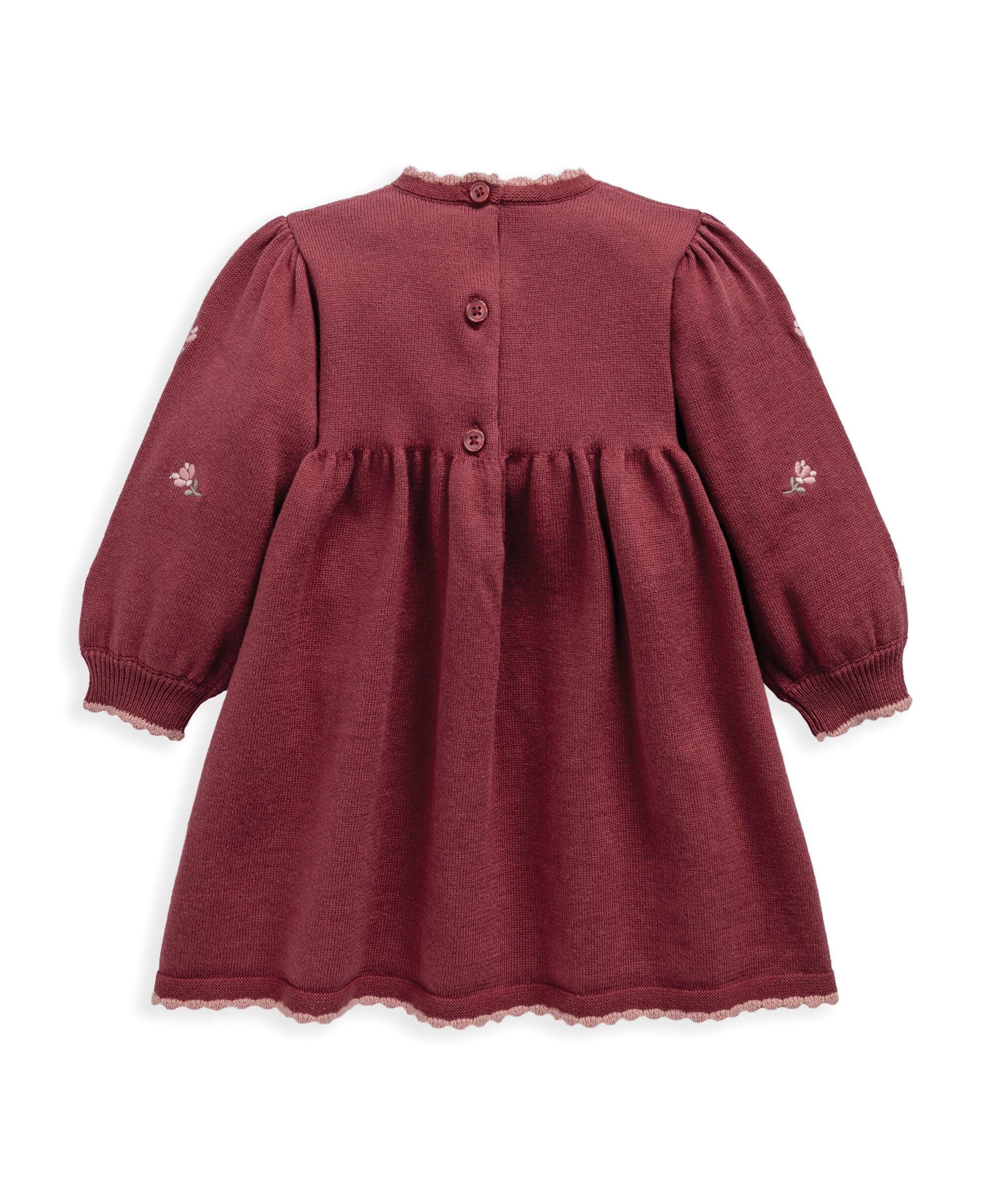 فستان بزهور مطرزة image number 3