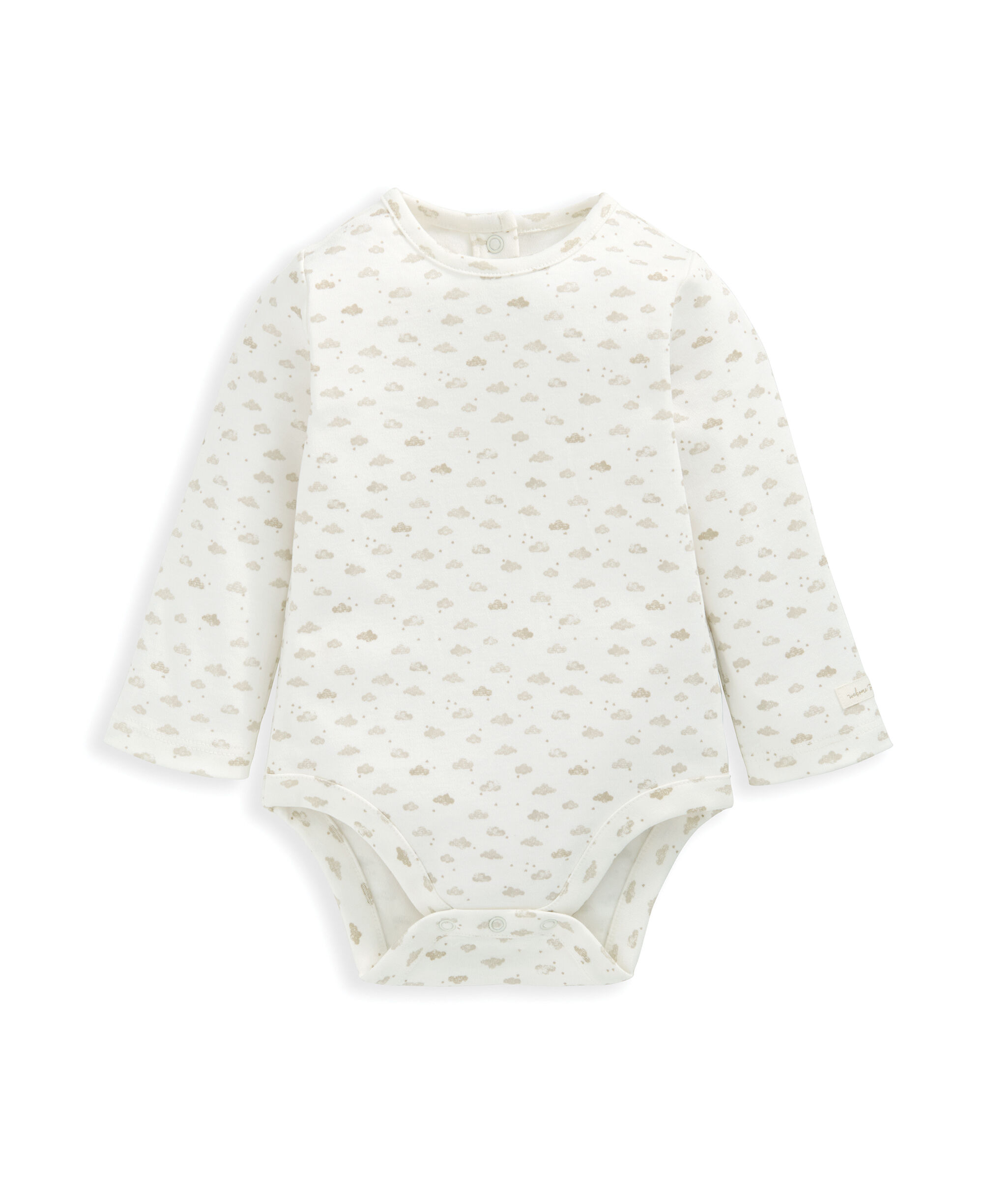 طقم دنغري مضلع ولباس قطعة واحدة - بيج image number 2