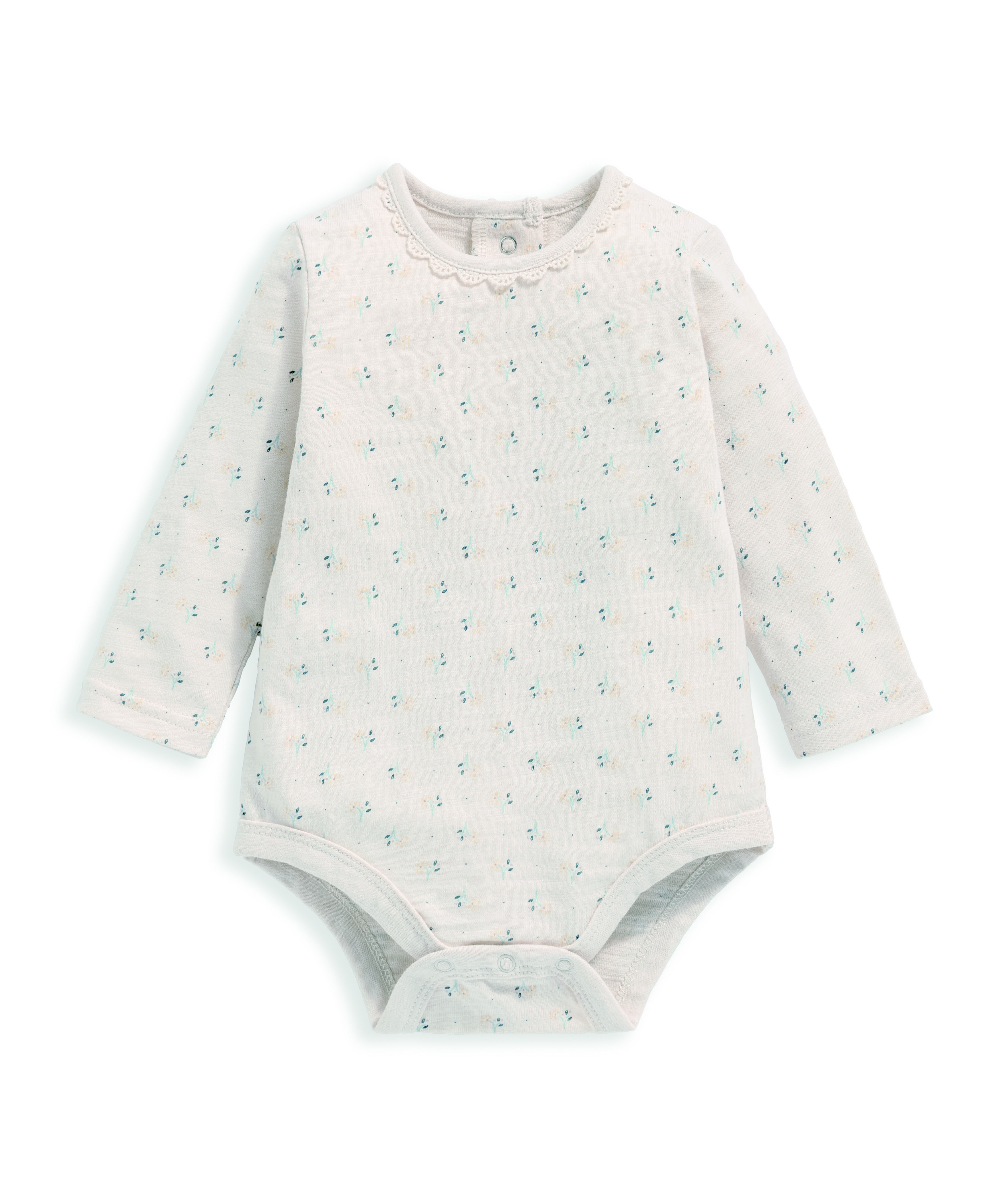 لباس قطعة واحدة جيرسيه ناعم بنقشة بالكامل image number 2