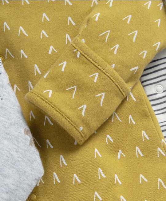 طقم بيجاما قطعة واحدة بنقشة سفاري - 3 قطع طقم بيجاما قطعة واحدة بنقشة سفاري - 3 قطع image number 3