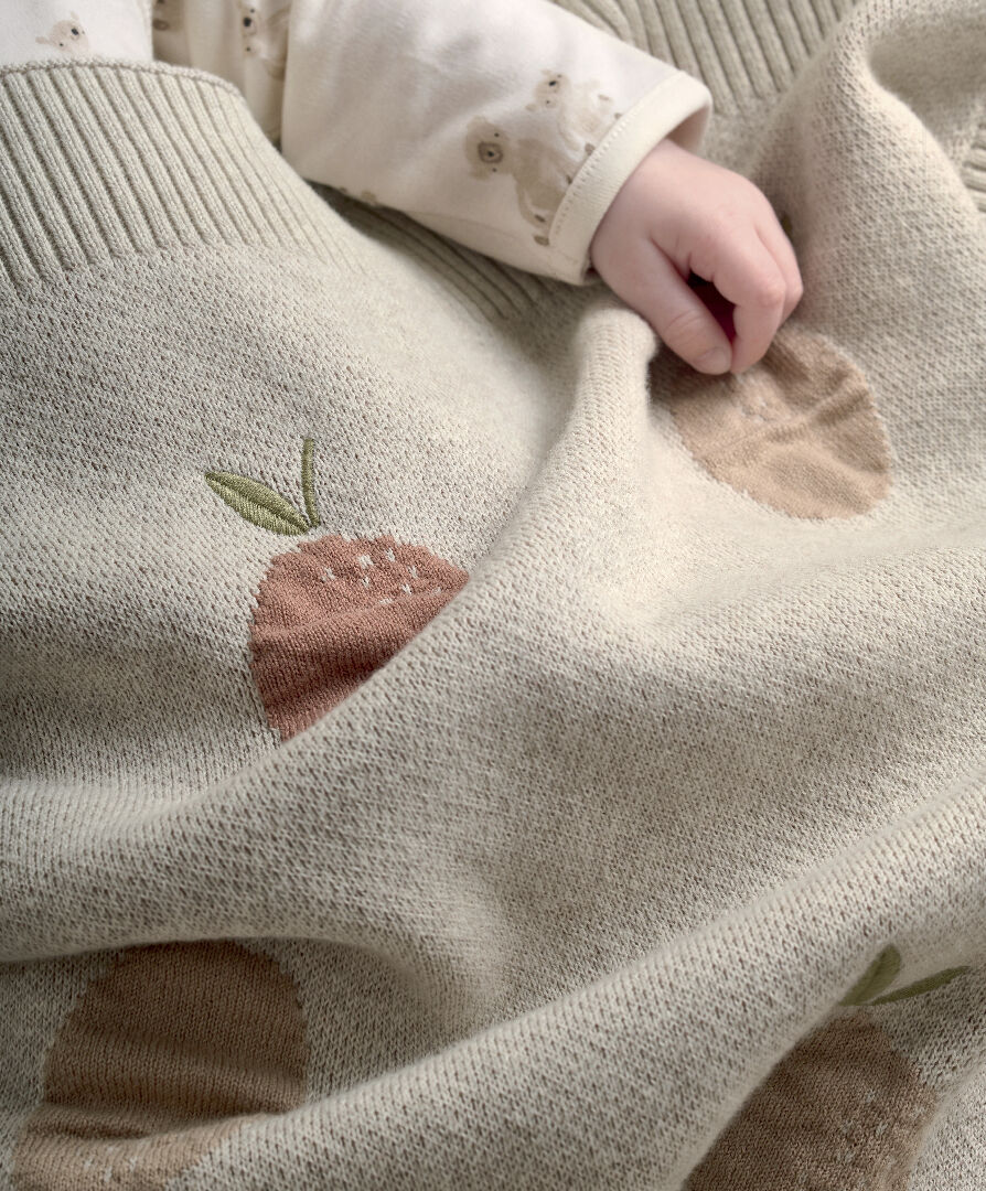 بطانية منسوجة ويلكم تو ذا وورلد سيدلينج - نقشة فاكهة image number 6