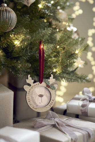 زينة متدلية بتصميم إطار صور بتفاصيل رنة للكريسماس image number 1