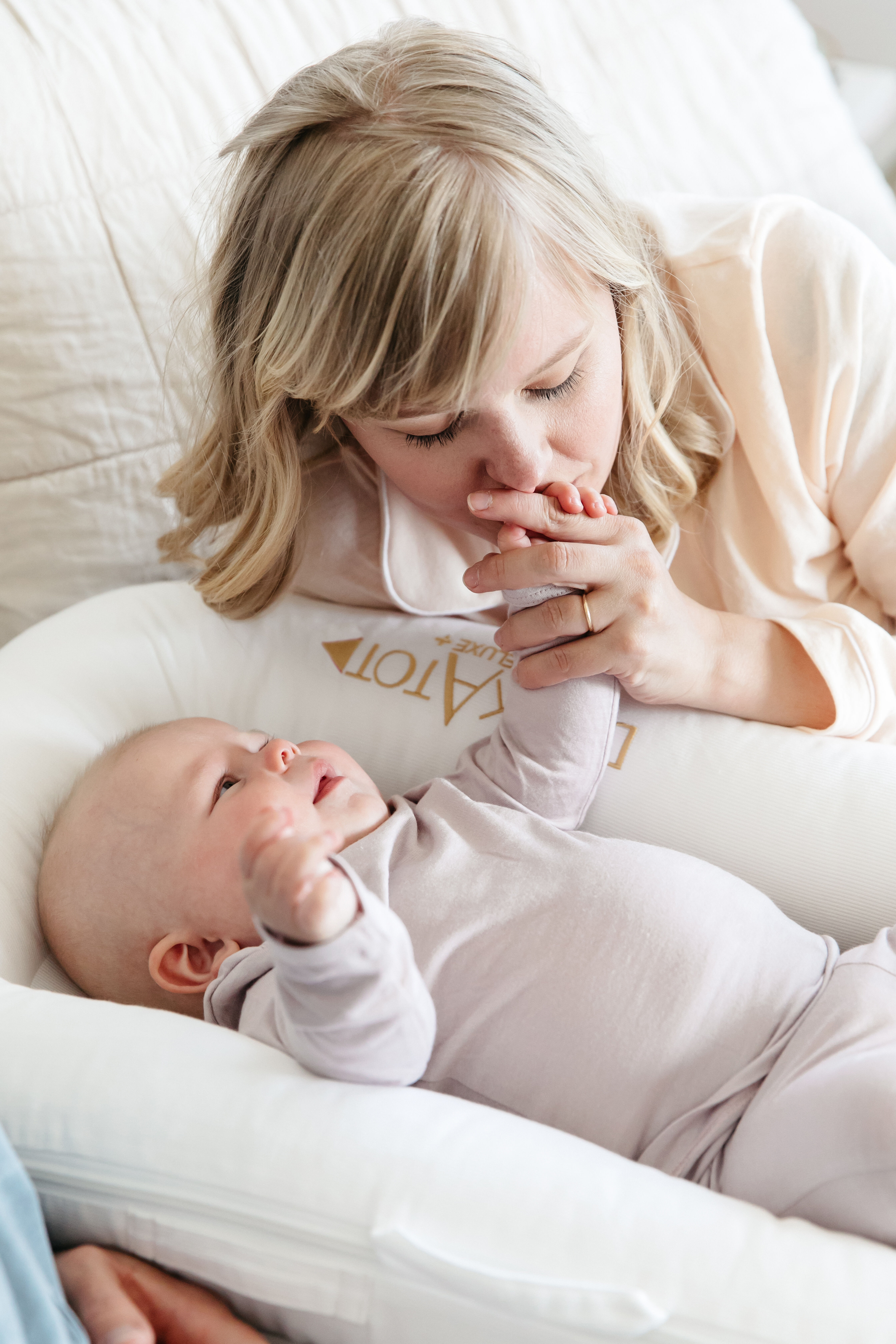 غطاء مهد ديلوكس+ من دوك ايه توت - بريستين وايت image number 3