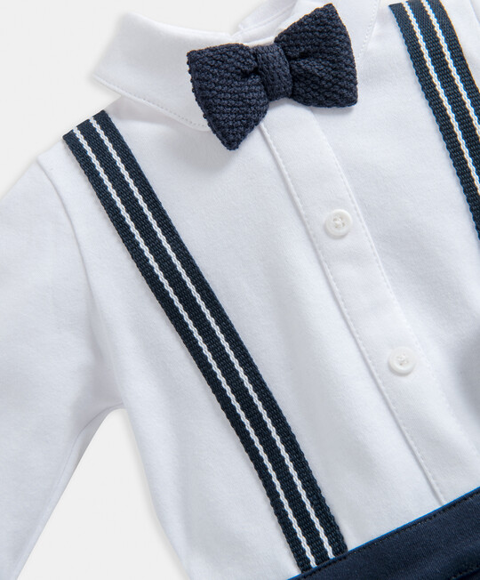 طقم الكل في واحد بحمالات للزينة - كحلي طقم الكل في واحد بحمالات للزينة - كحلي image number 3