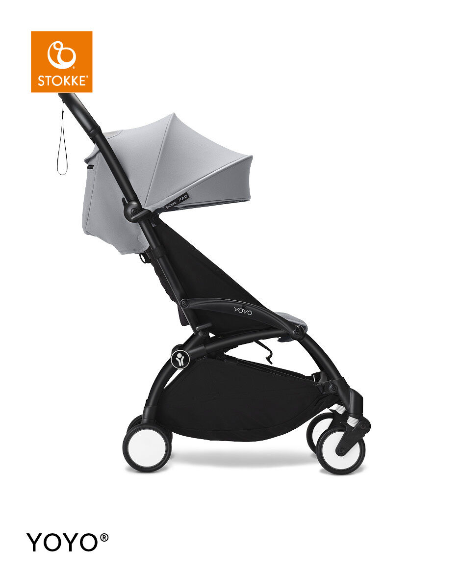 Stokke YOYO3 Black Frame with 6+ Color Pack - Stone & Cup Holder (3 Pieces) image number 1
