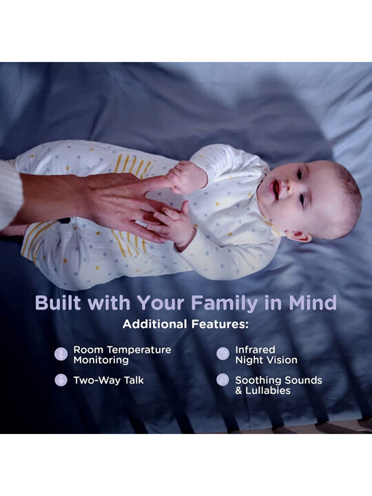 كاميرا هابل ذكية وعالية الوضوح بضوء ليلي لمراقبة الطفل كاميرا هابل ذكية وعالية الوضوح بضوء ليلي لمراقبة الطفل image number 4