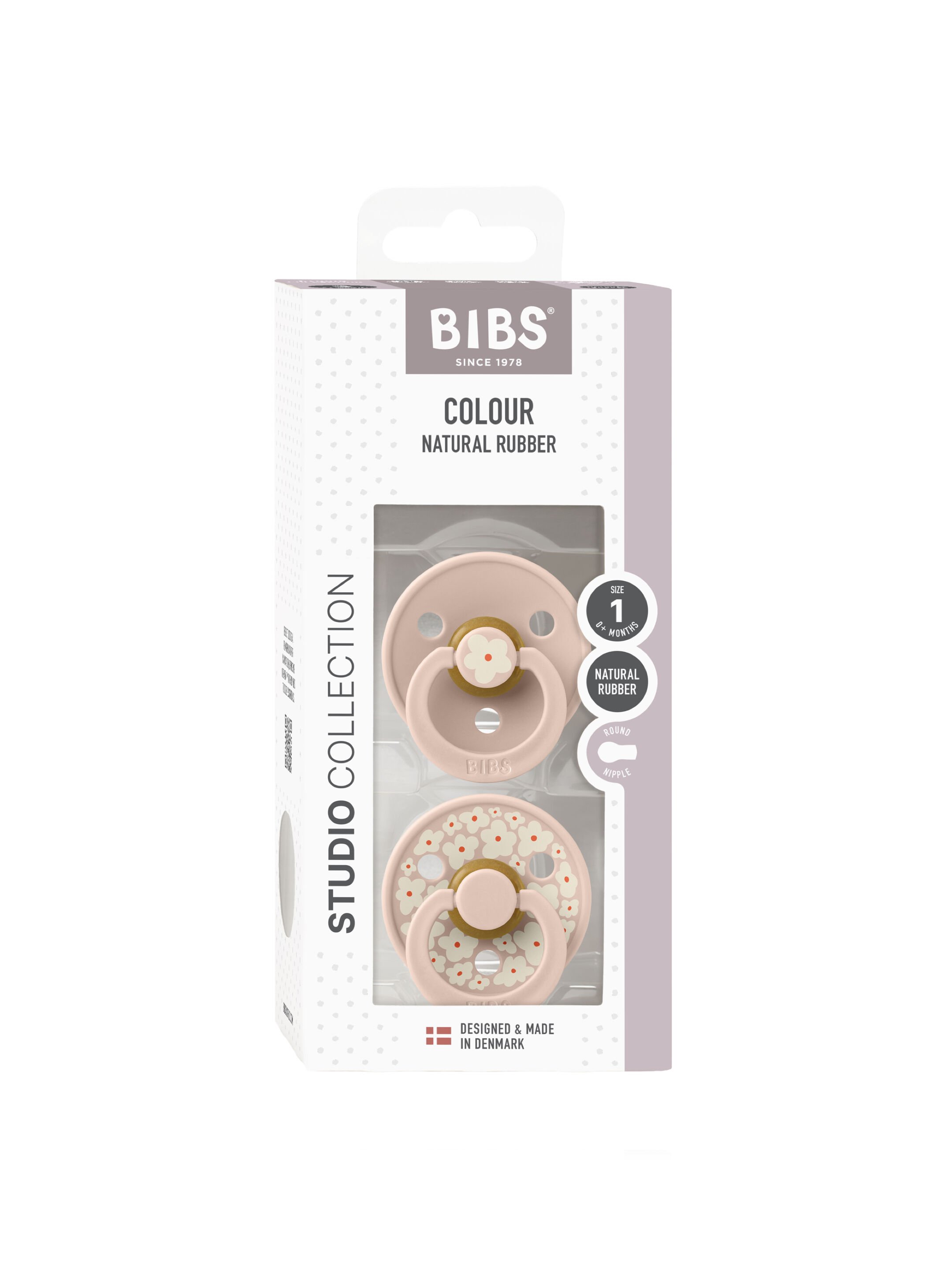 مجموعة لهايات بيبس كولور ديزي لاتكس مقاس 1 للأطفال منذ الولادة بلون وردي متنوع - قطعتان image number 3